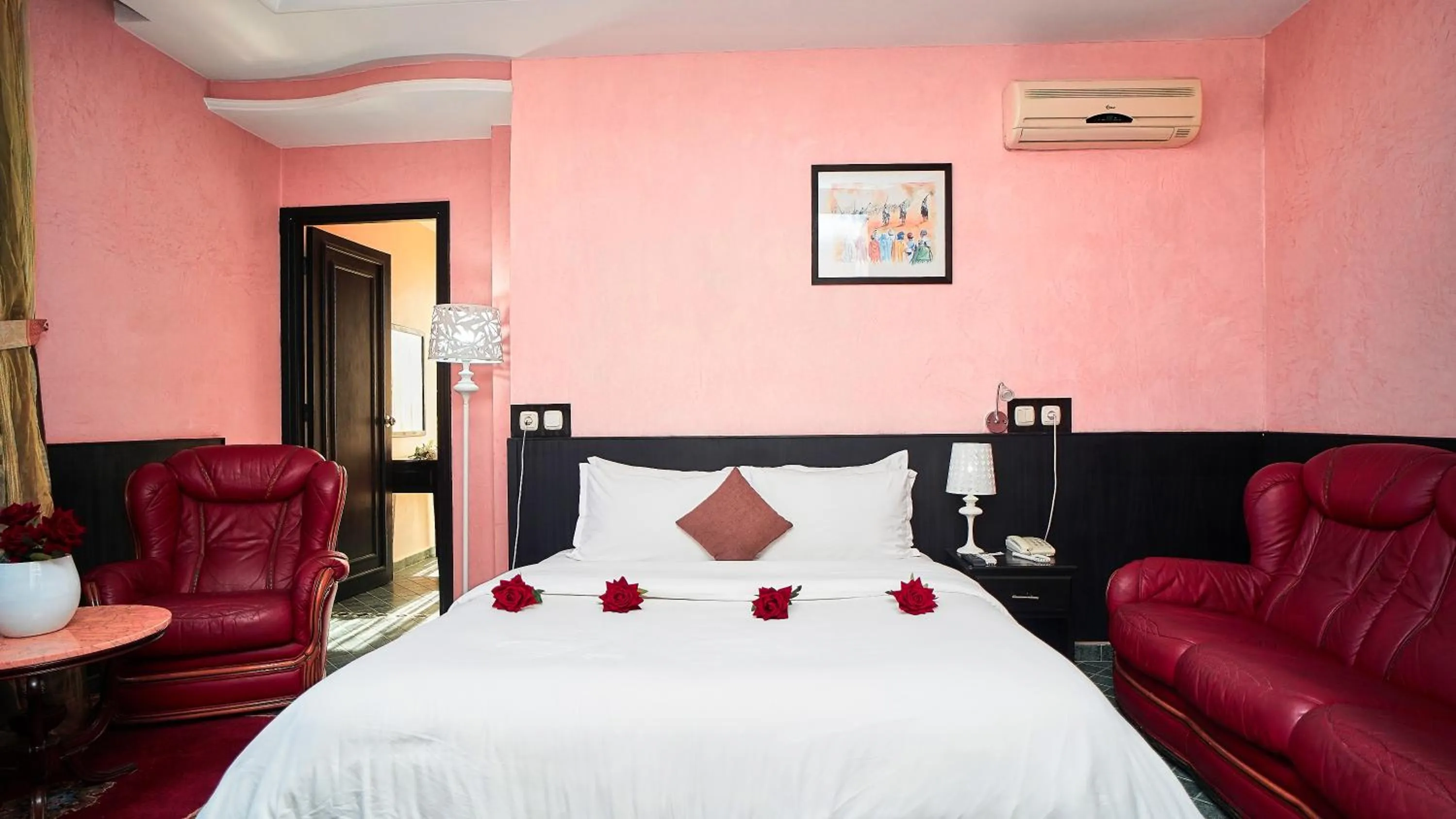 Bed in Hôtel Texuda