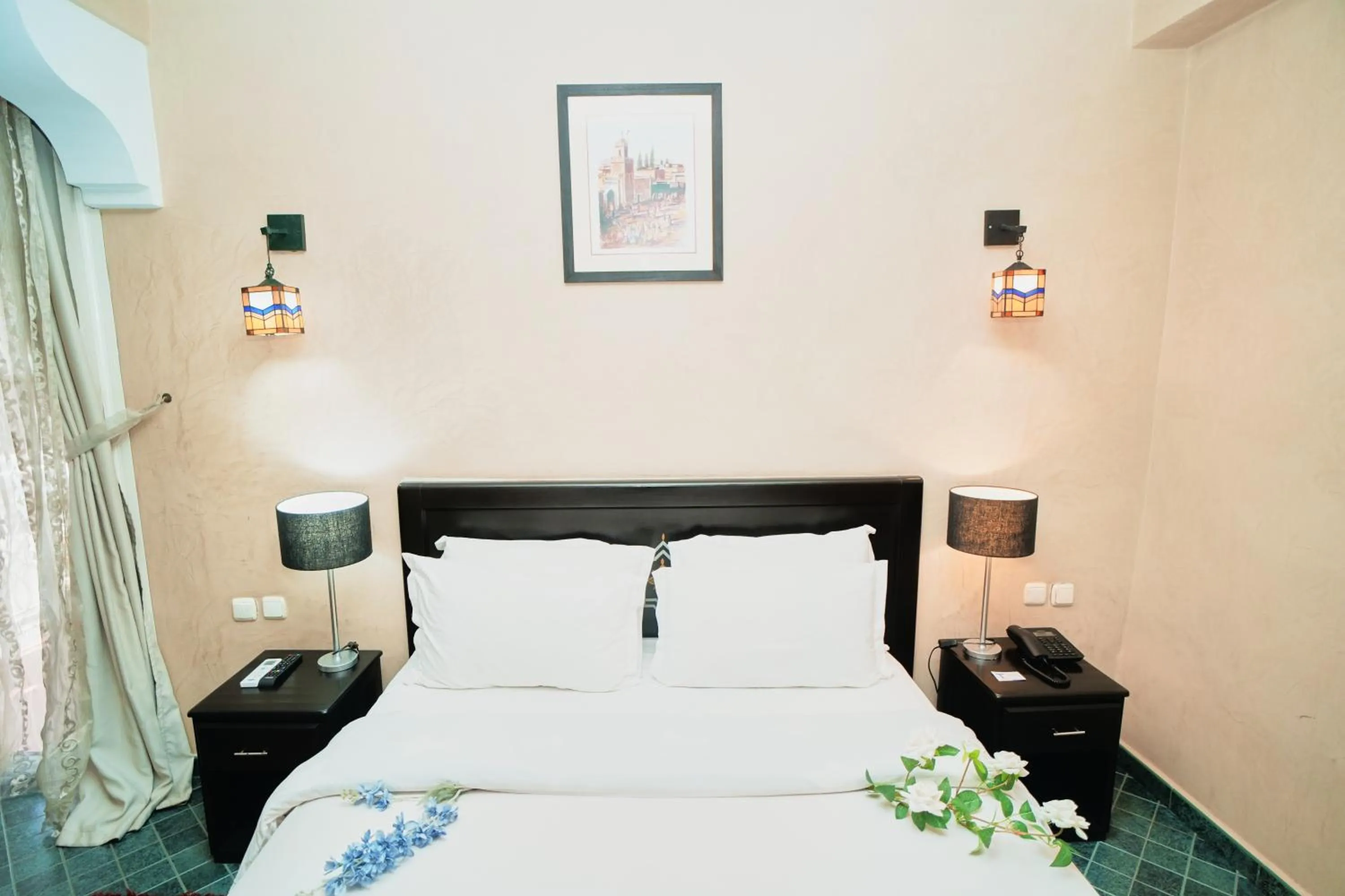 Bed in Hôtel Texuda