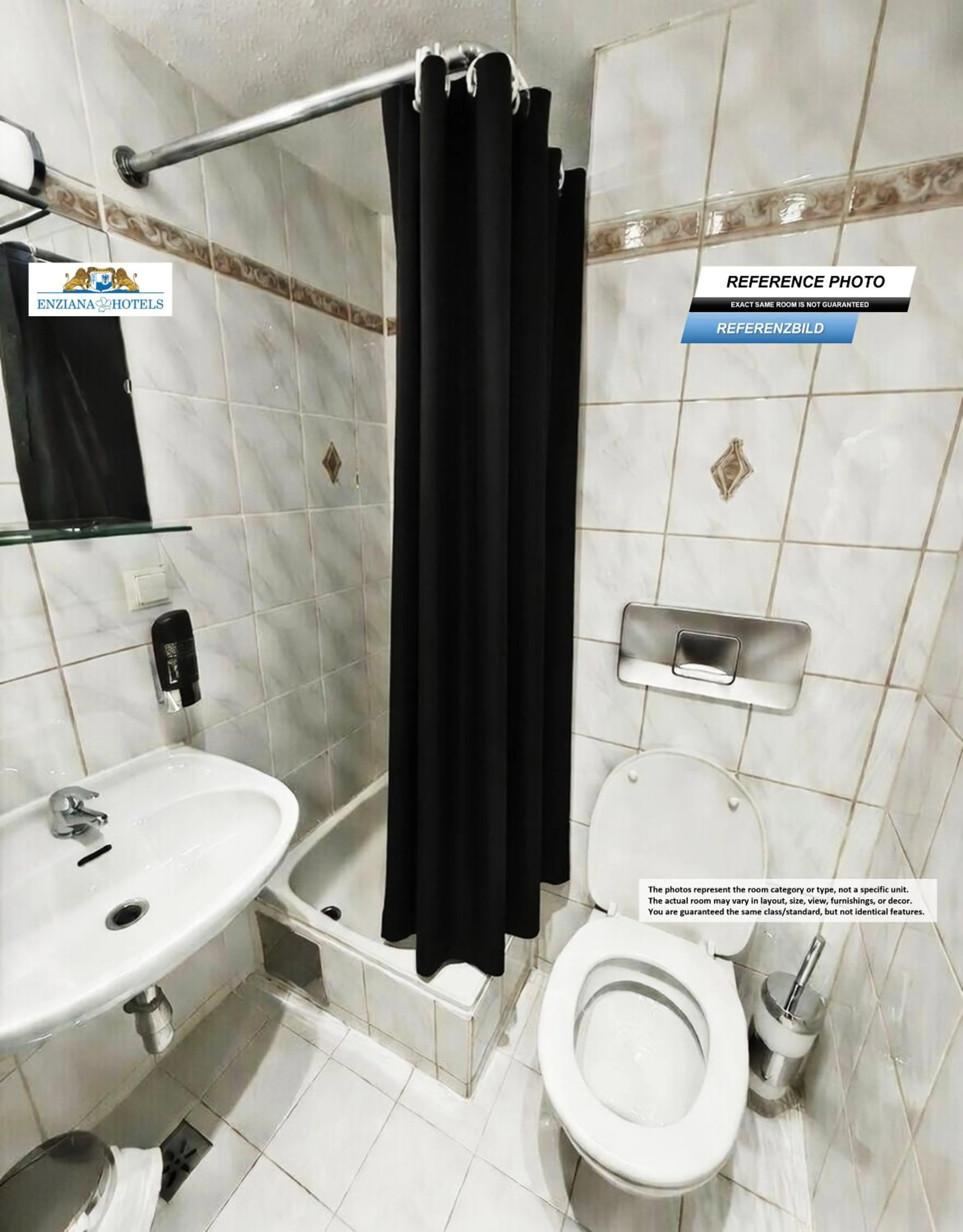 Bathroom in Hotel Enziana Wien