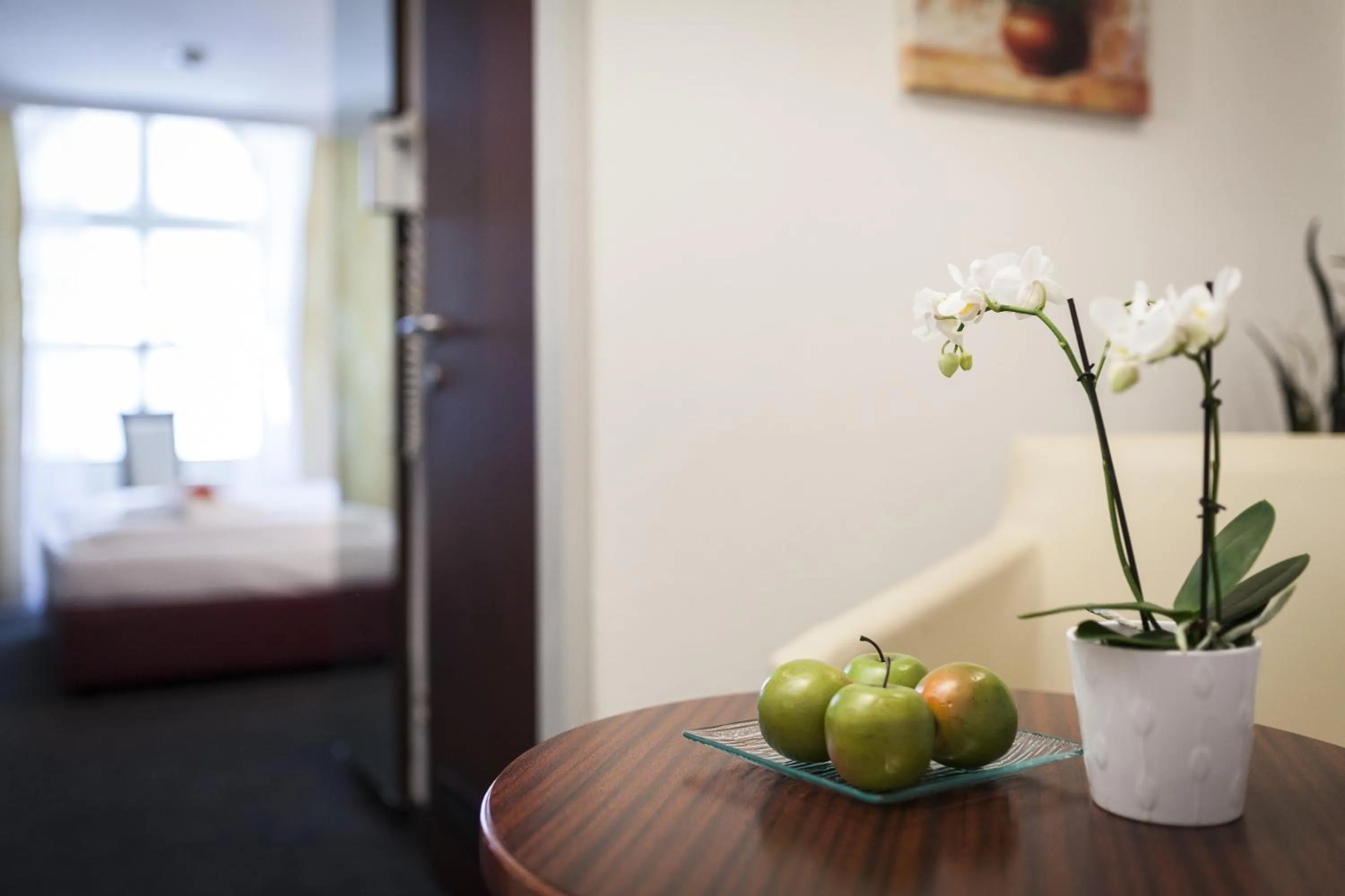 Decorative detail, Bed in Hotel Enziana Wien