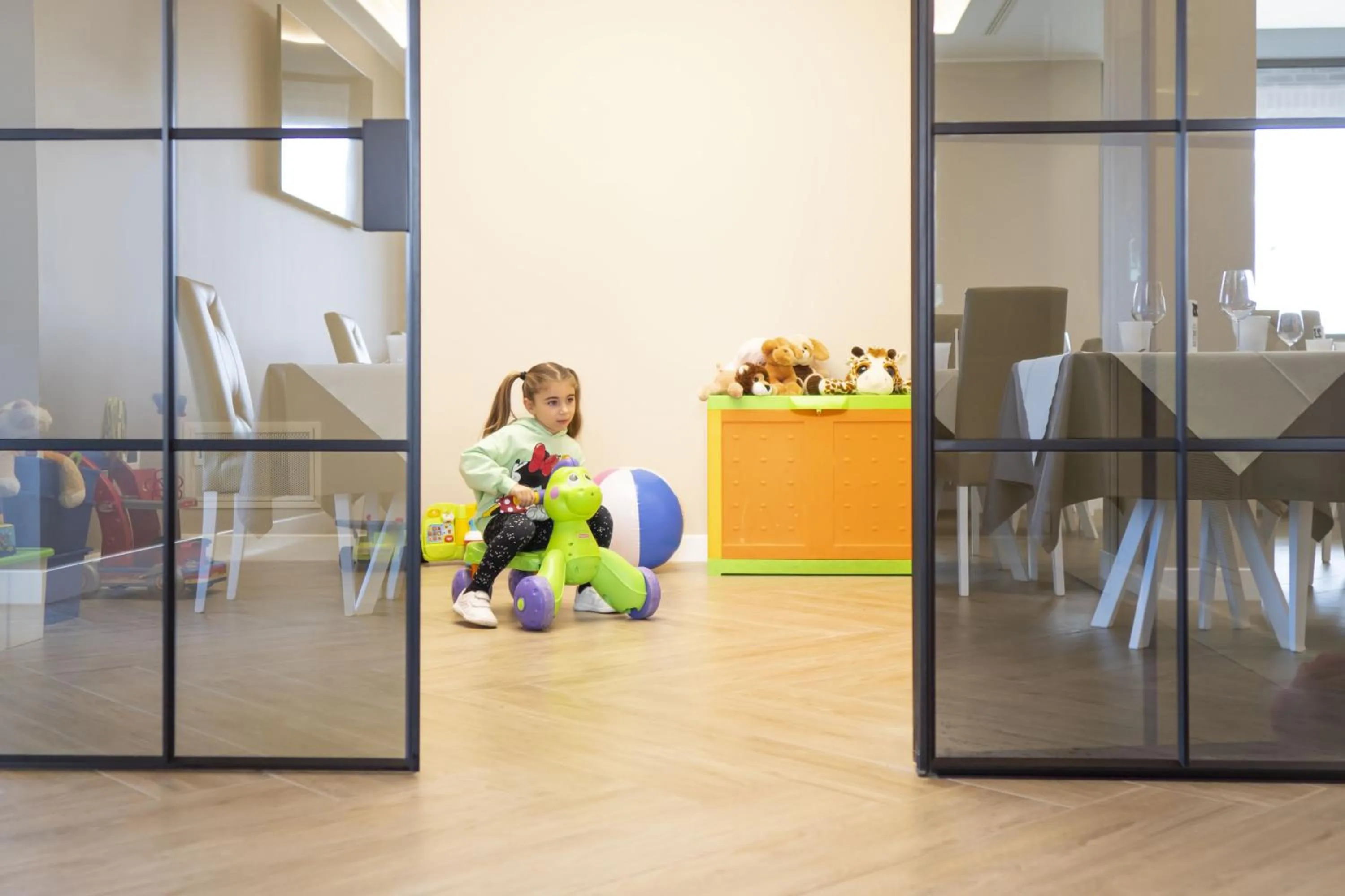 Children play ground in La Perla