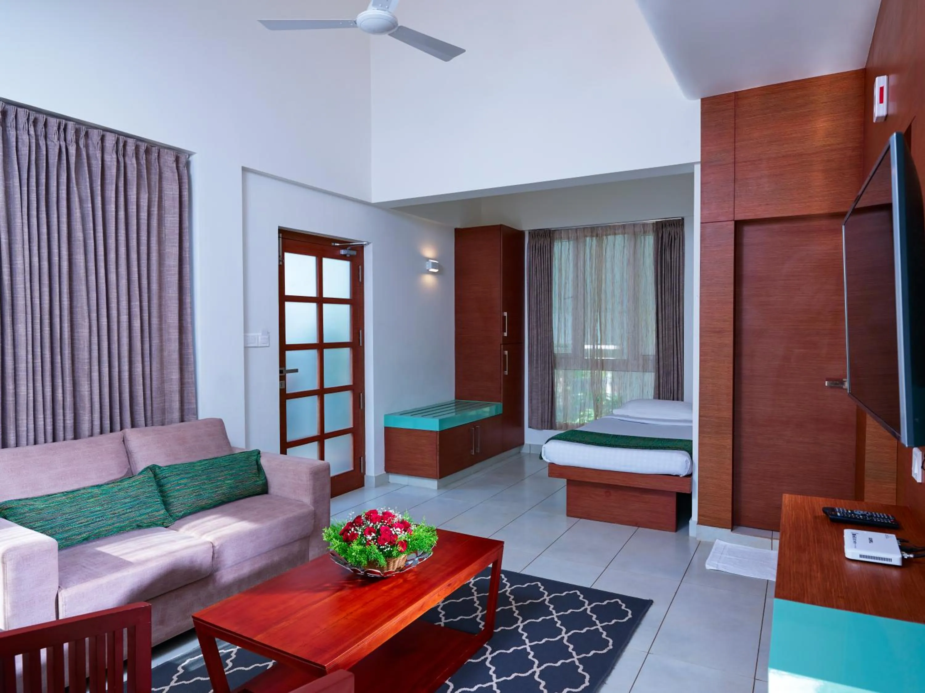 Living room in The Woods Resorts Wayanad