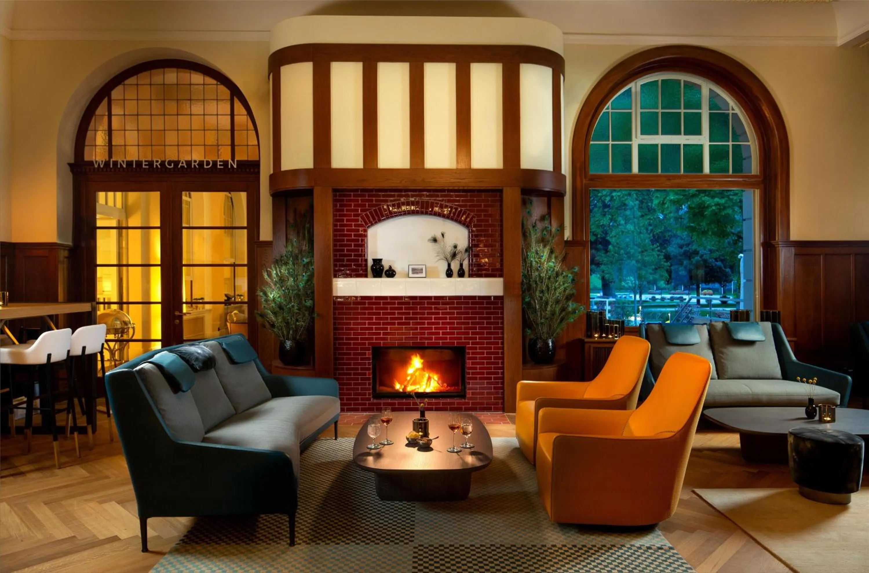 Lounge or bar in Kempinski Palace Engelberg