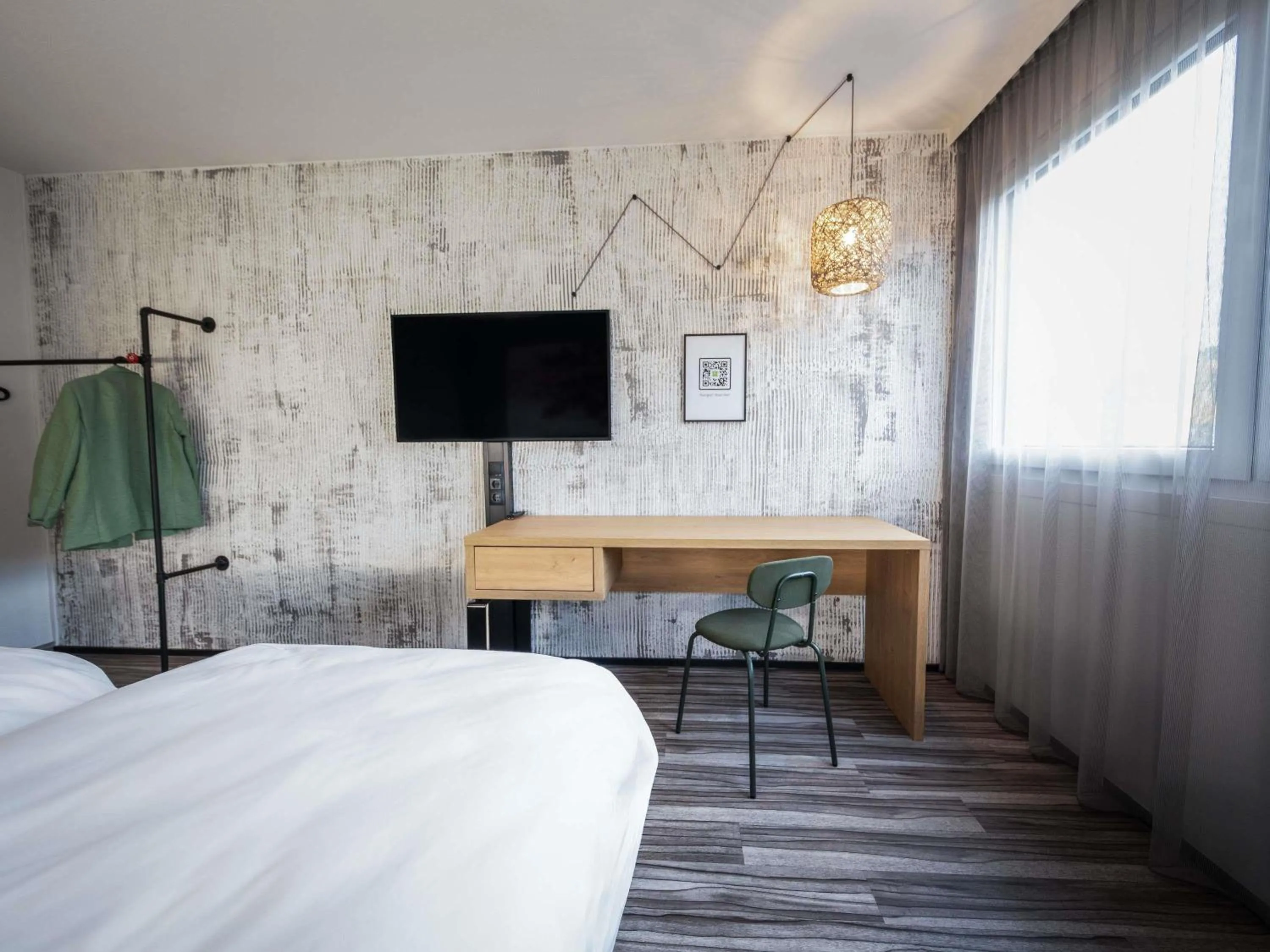 Bedroom, Bed in Ibis Styles Linz