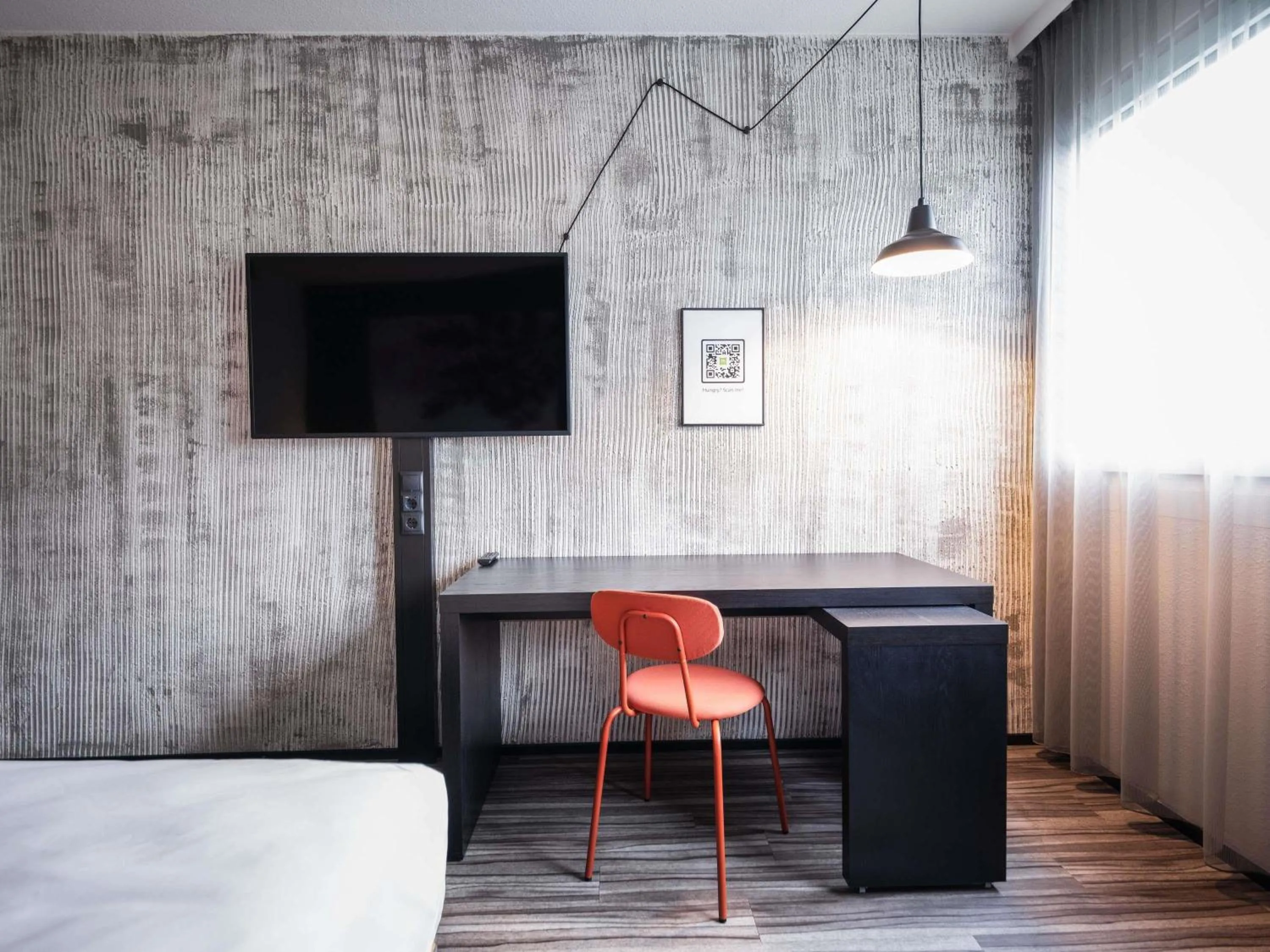 Bedroom, Bed in Ibis Styles Linz