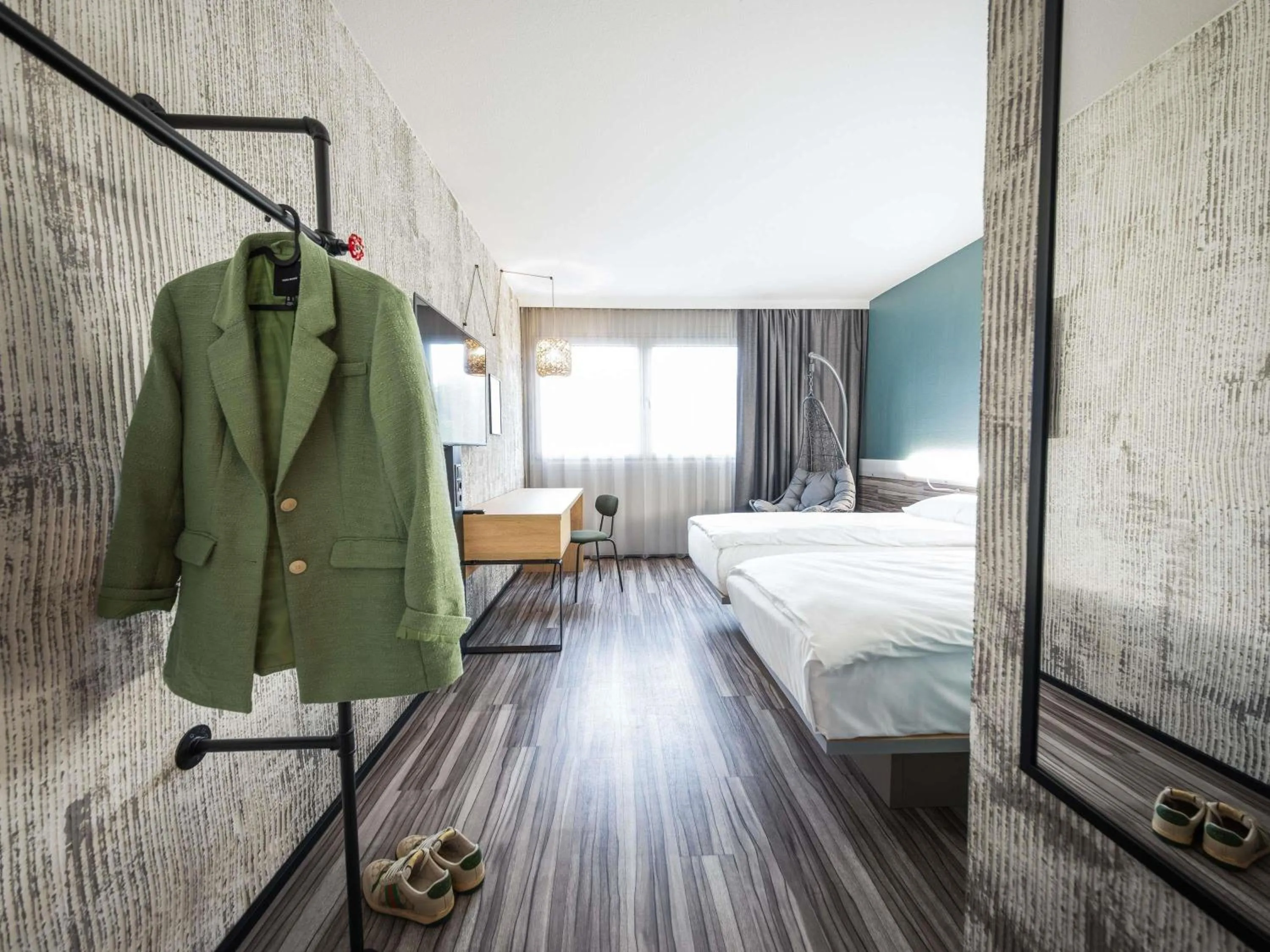 Bedroom, Bed in Ibis Styles Linz