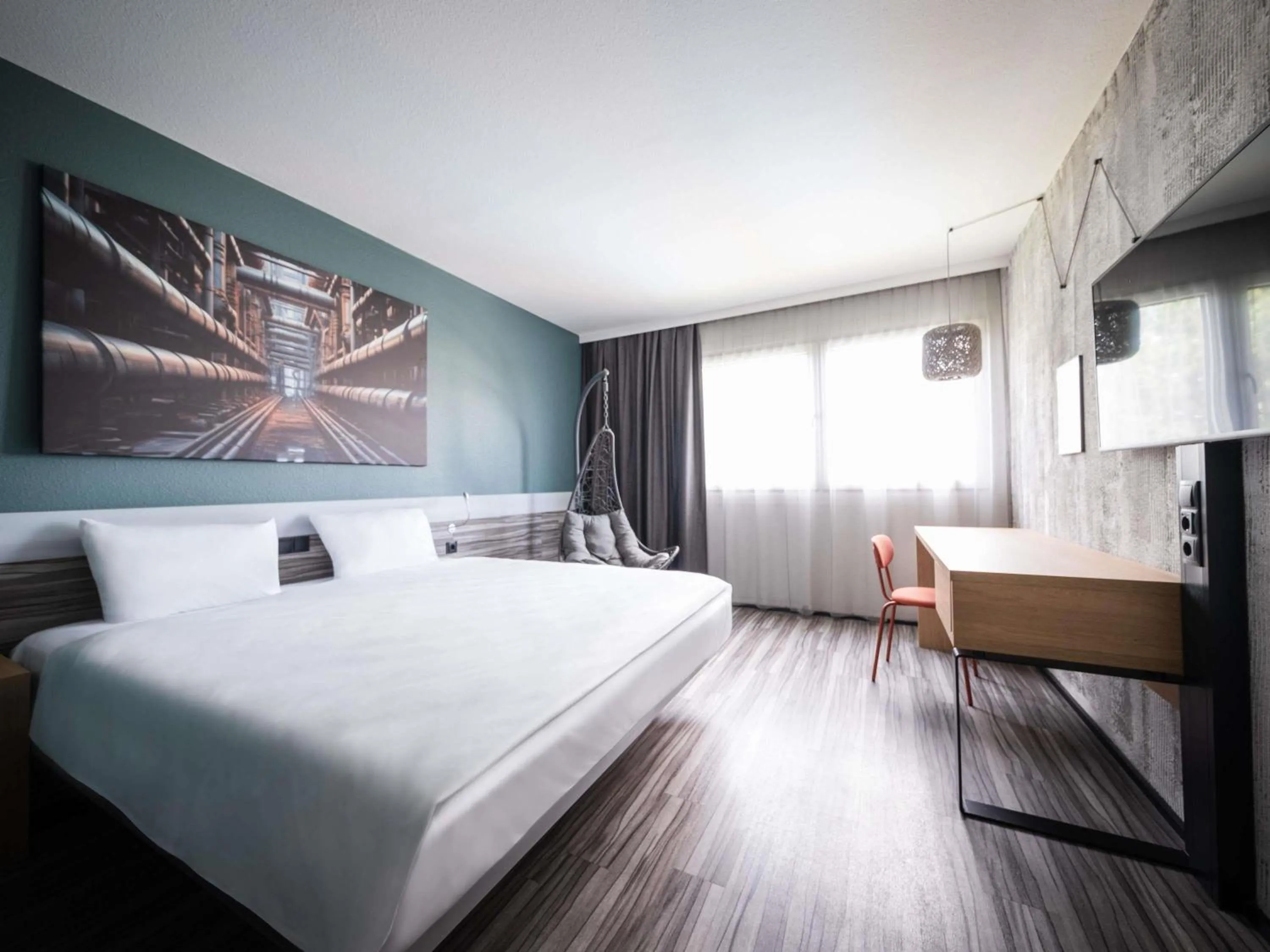 Bedroom, Bed in Ibis Styles Linz