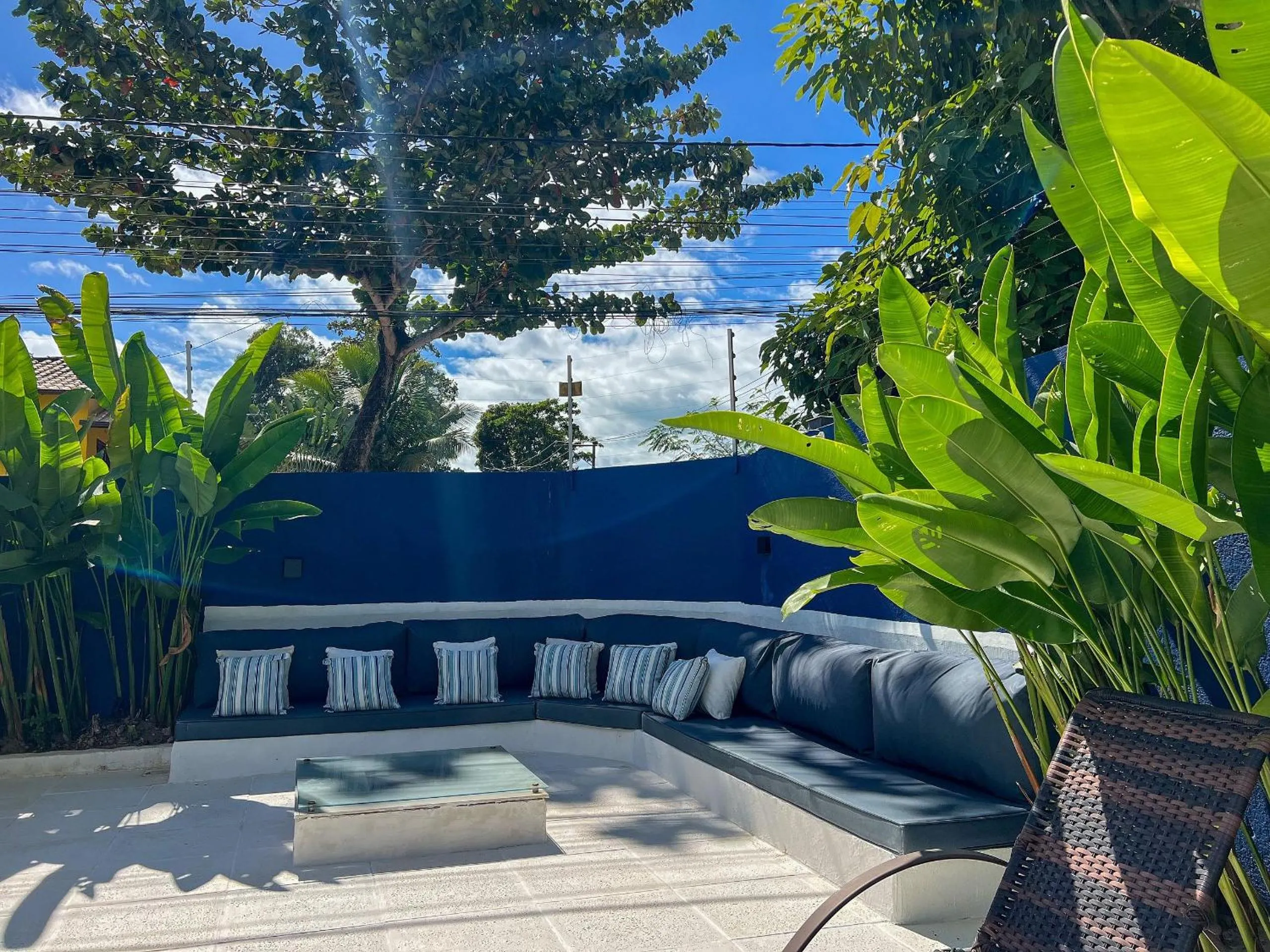 Seating area in Pousada Brisa