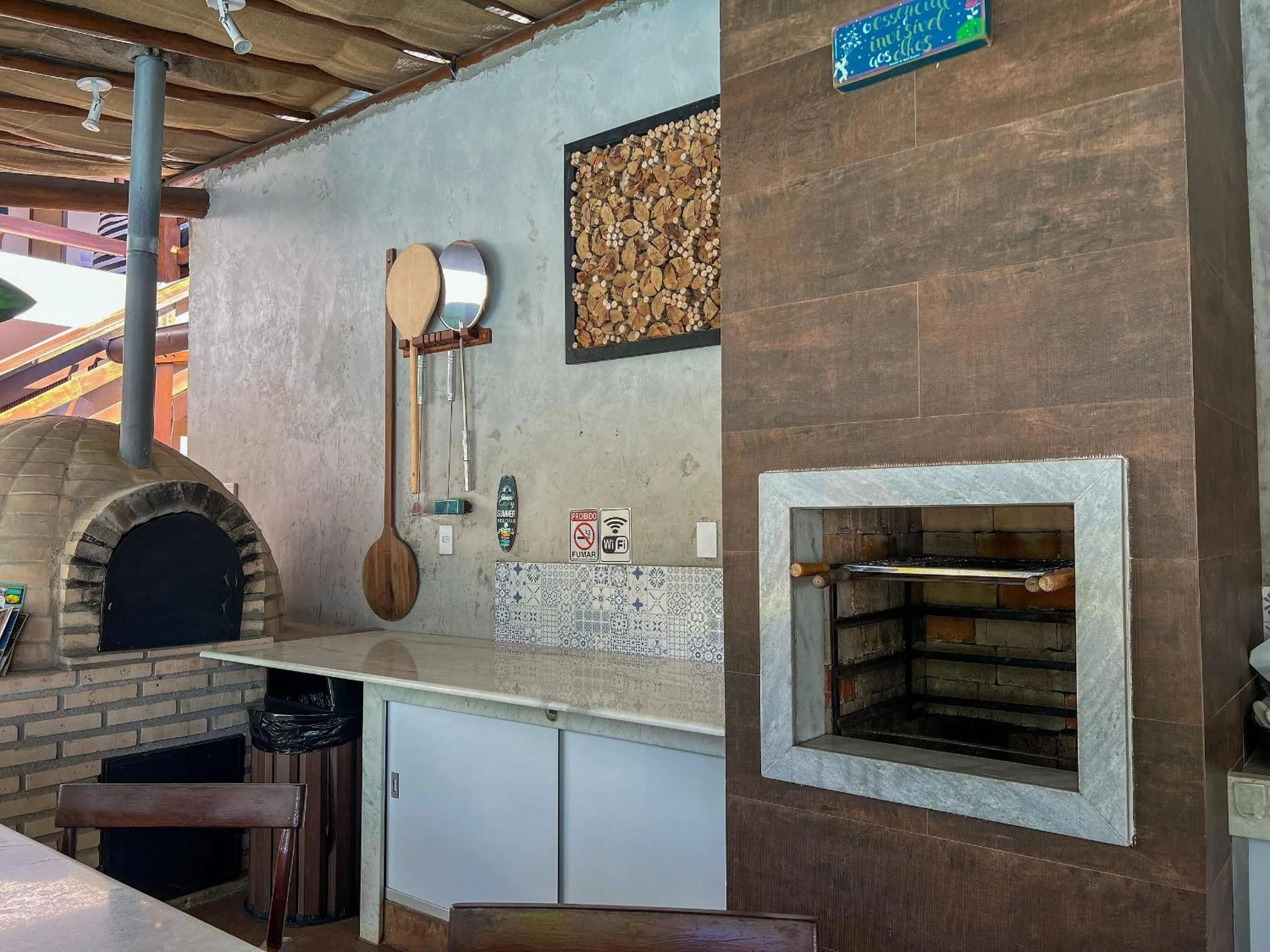 BBQ facilities in Pousada Brisa