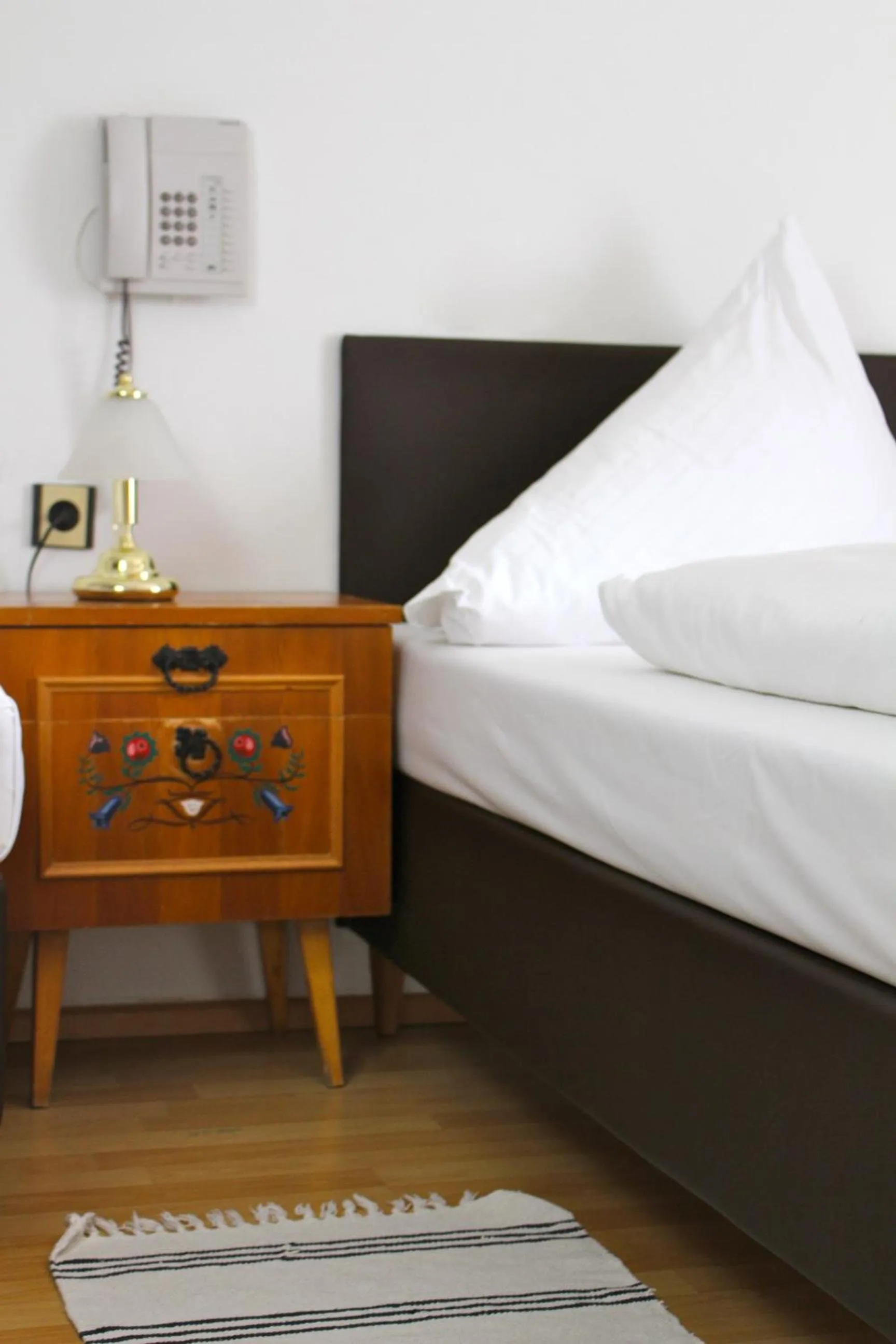 Decorative detail, Bed in Gasthof Ölberg