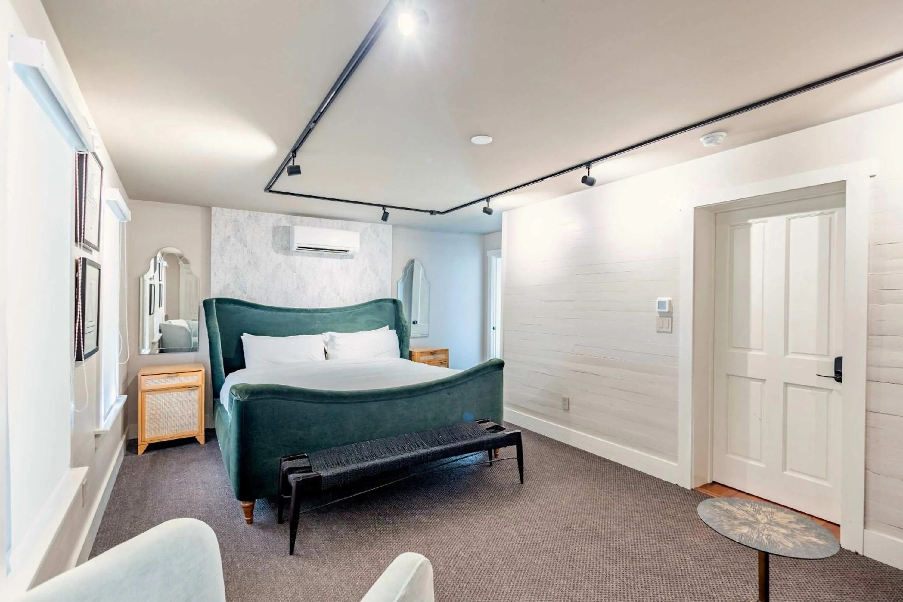 Bed in Yellow Room at Grand Maloney