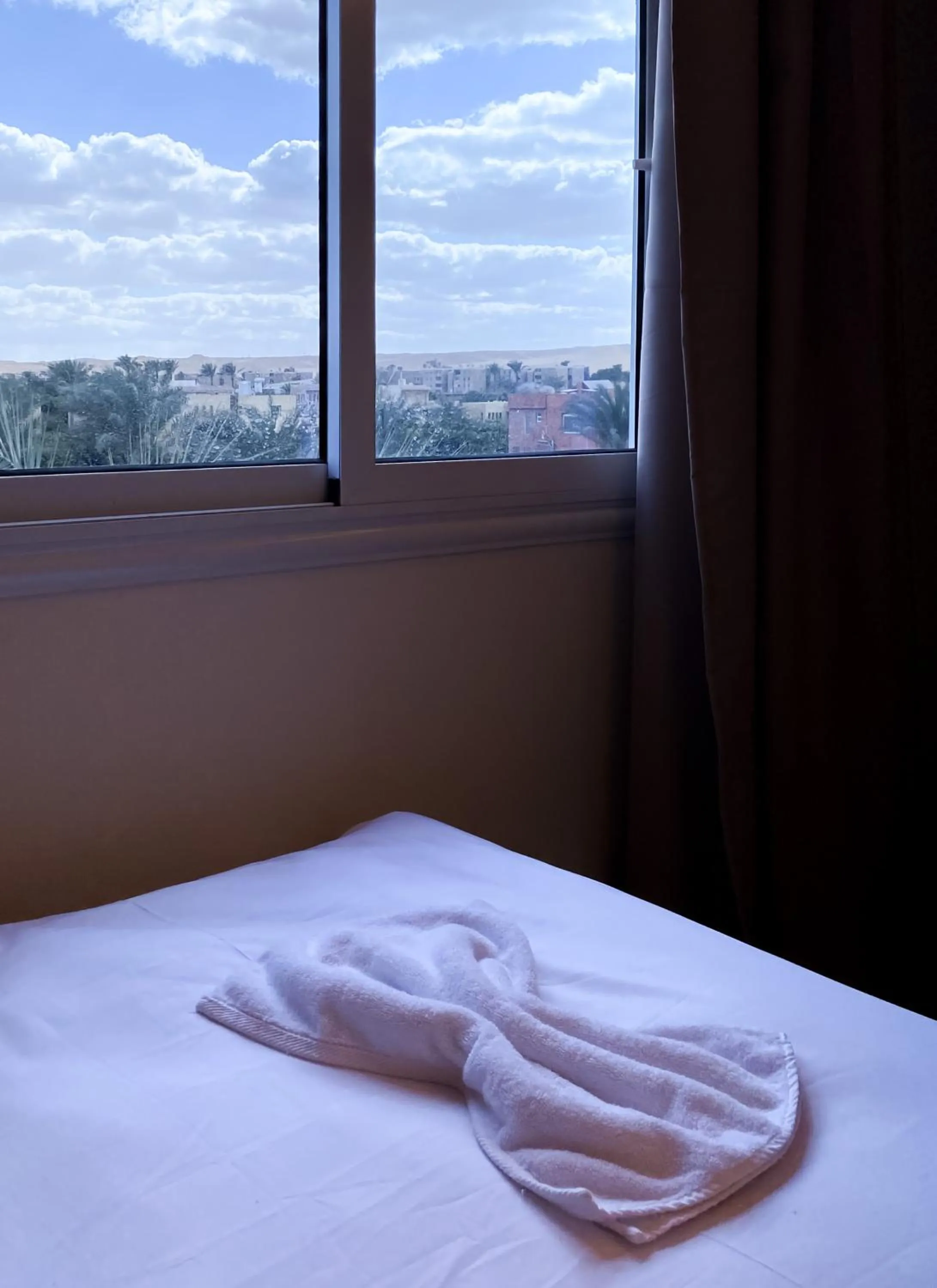 Bed in Nine Pyramids View Hotel