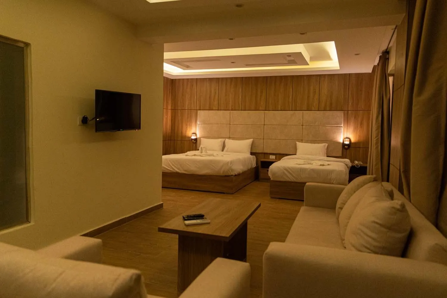 Bed in Nine Pyramids View Hotel