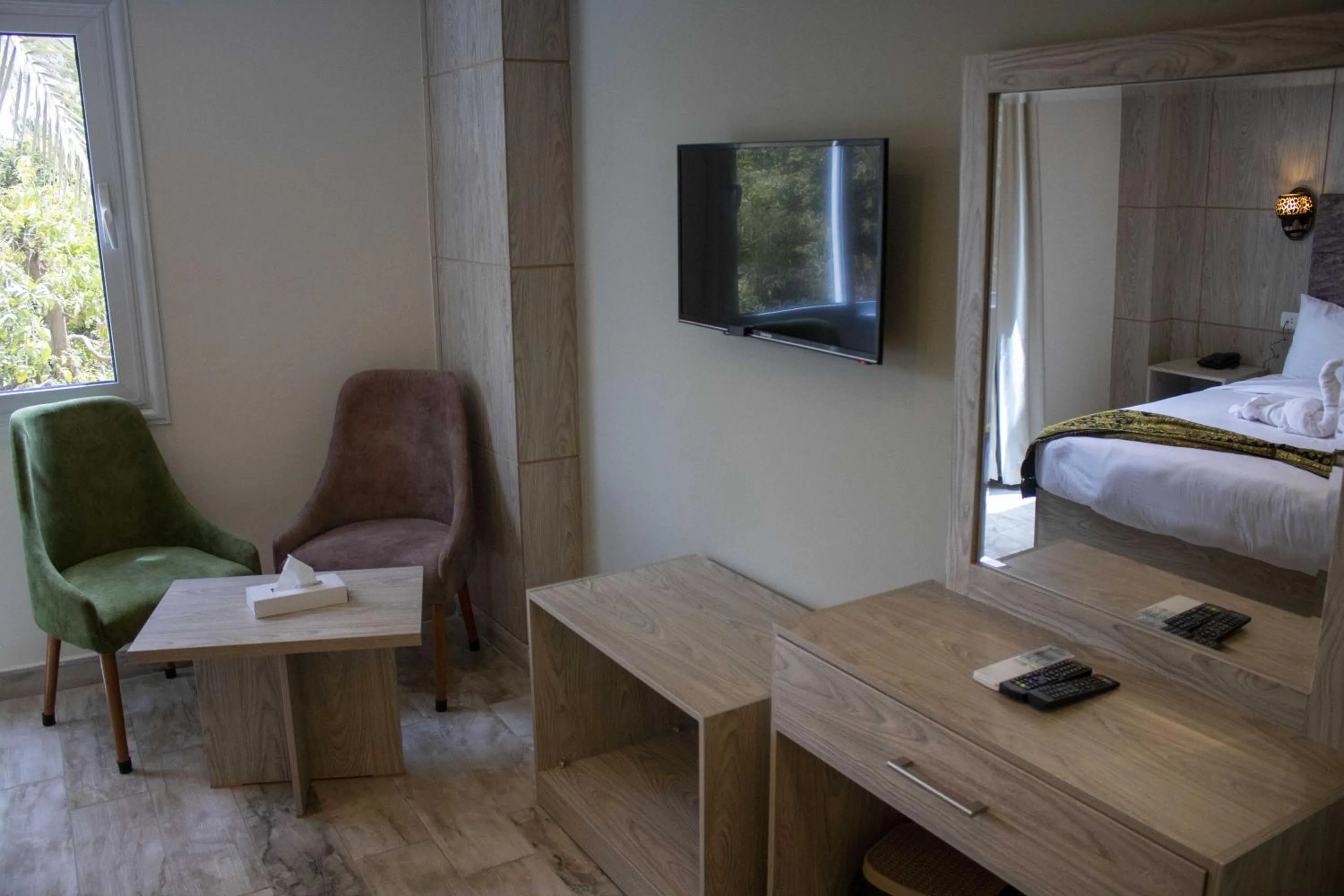 Bed in Nine Pyramids View Hotel