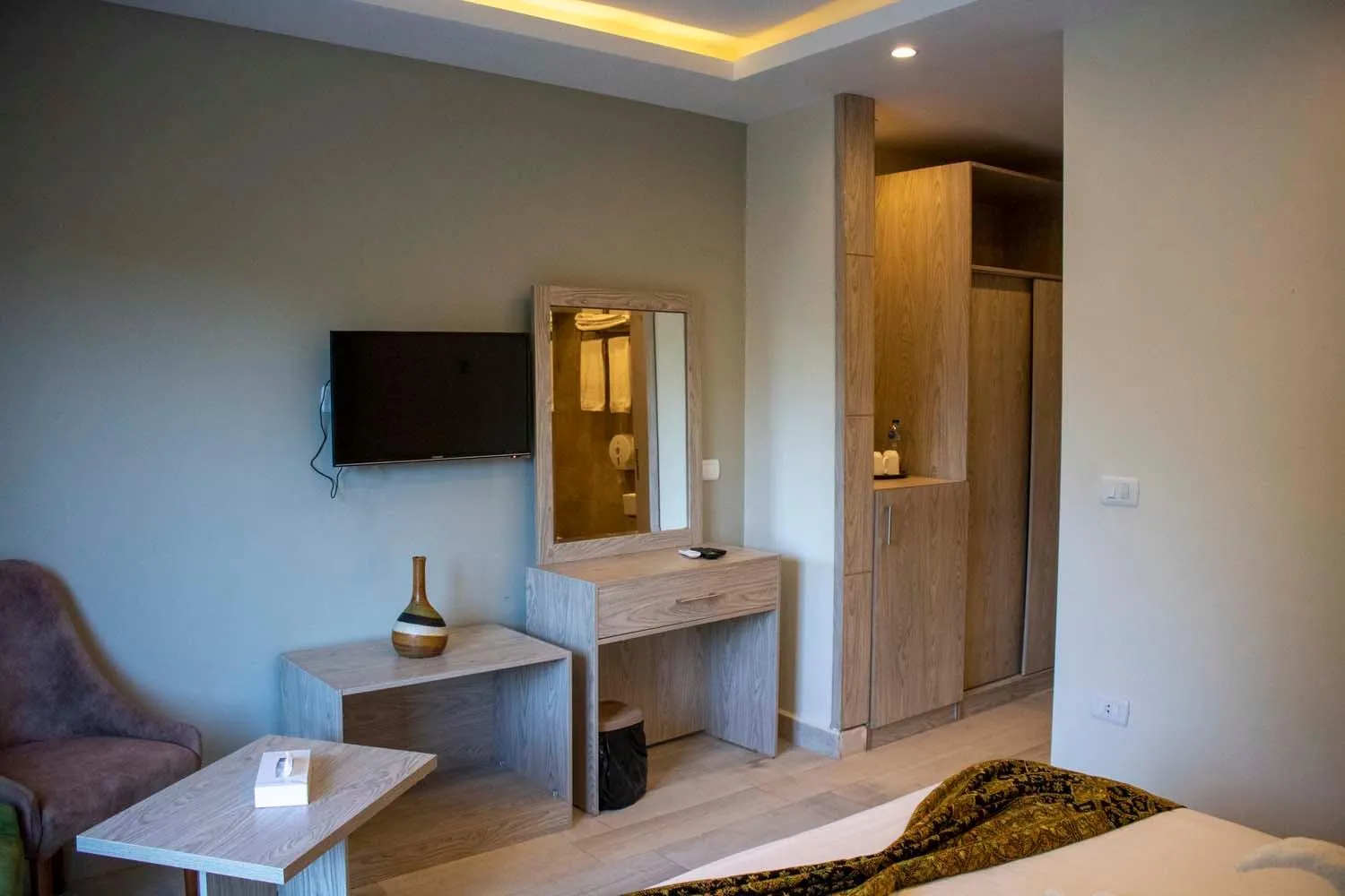 Bed in Nine Pyramids View Hotel