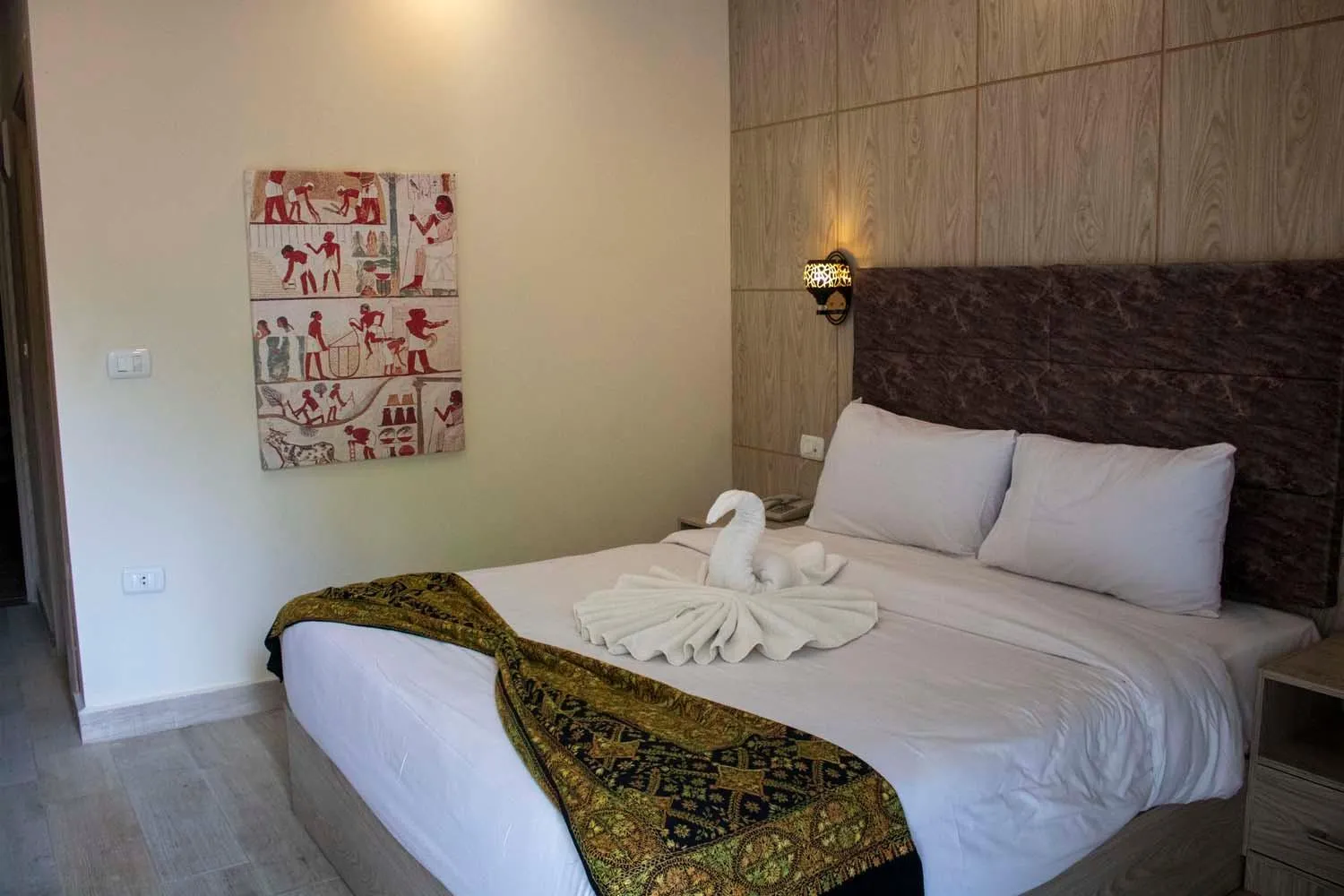 Bed in Nine Pyramids View Hotel