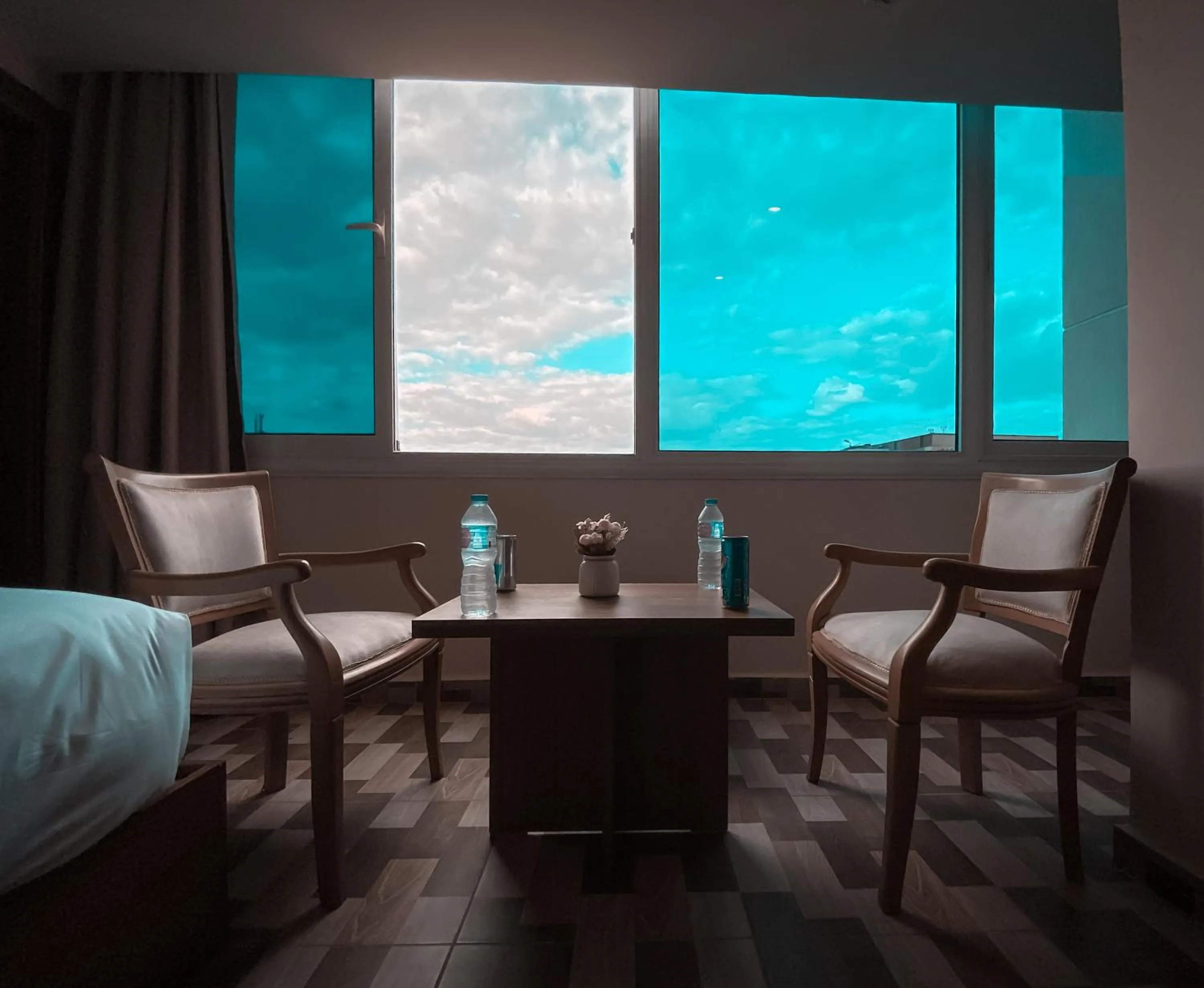 Bed in Nine Pyramids View Hotel