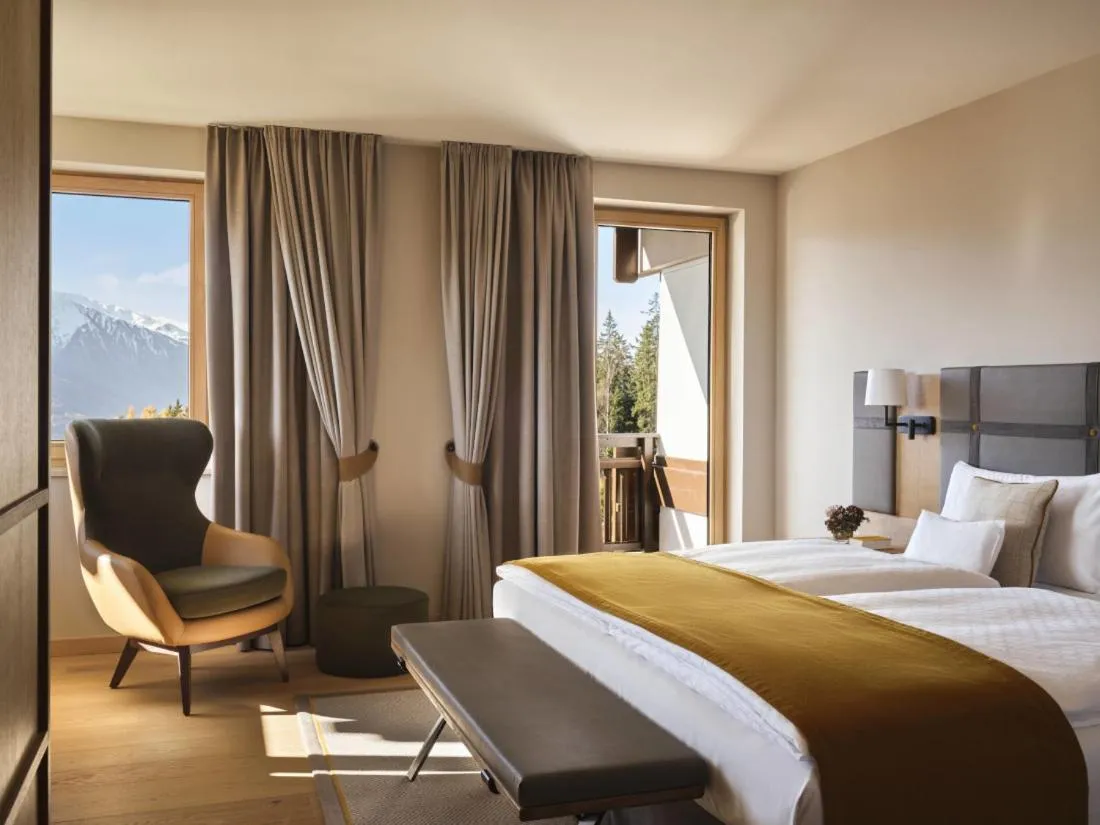 Bed in Interalpen-Hotel Tyrol
