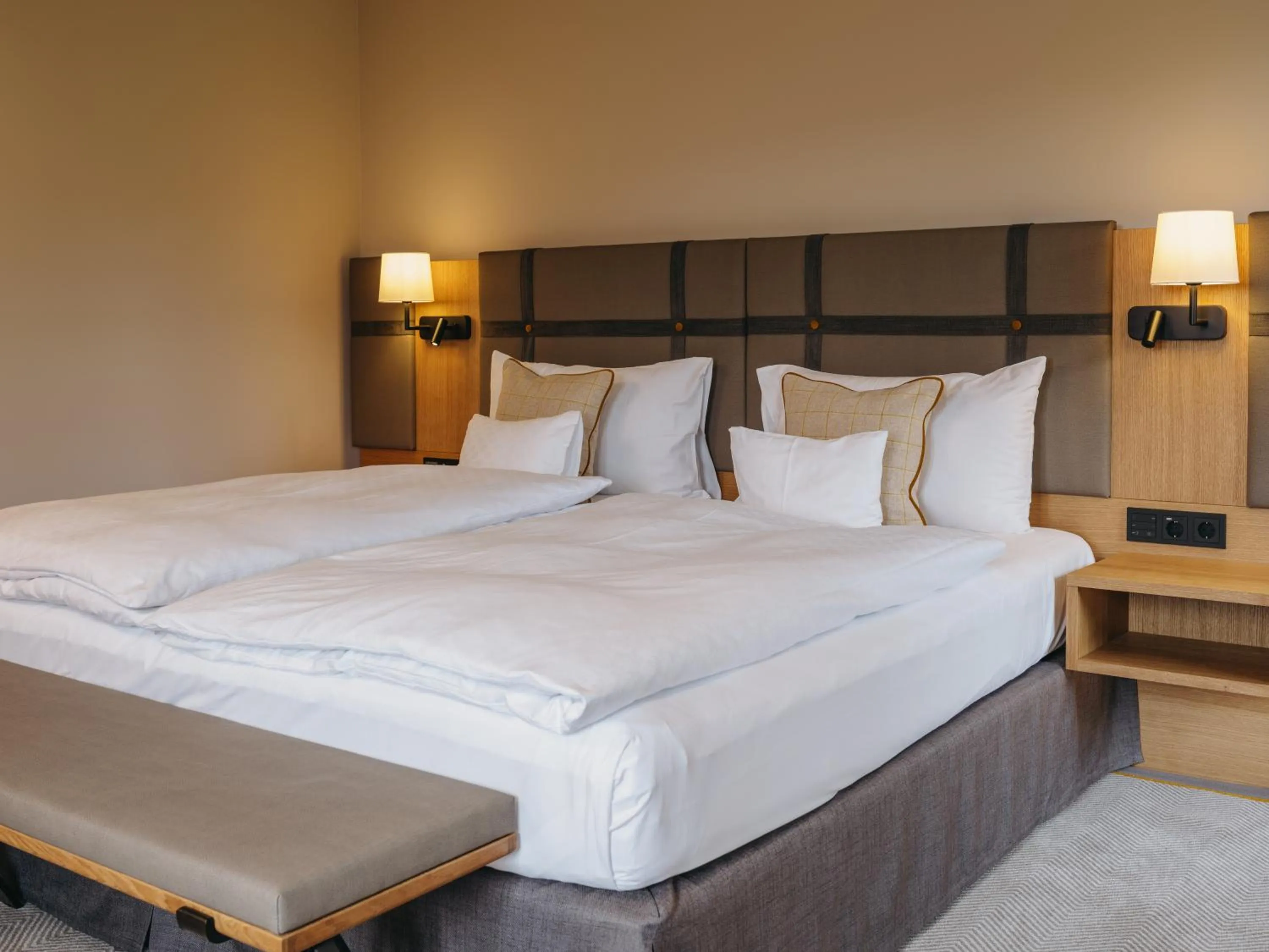 Bed in Interalpen-Hotel Tyrol