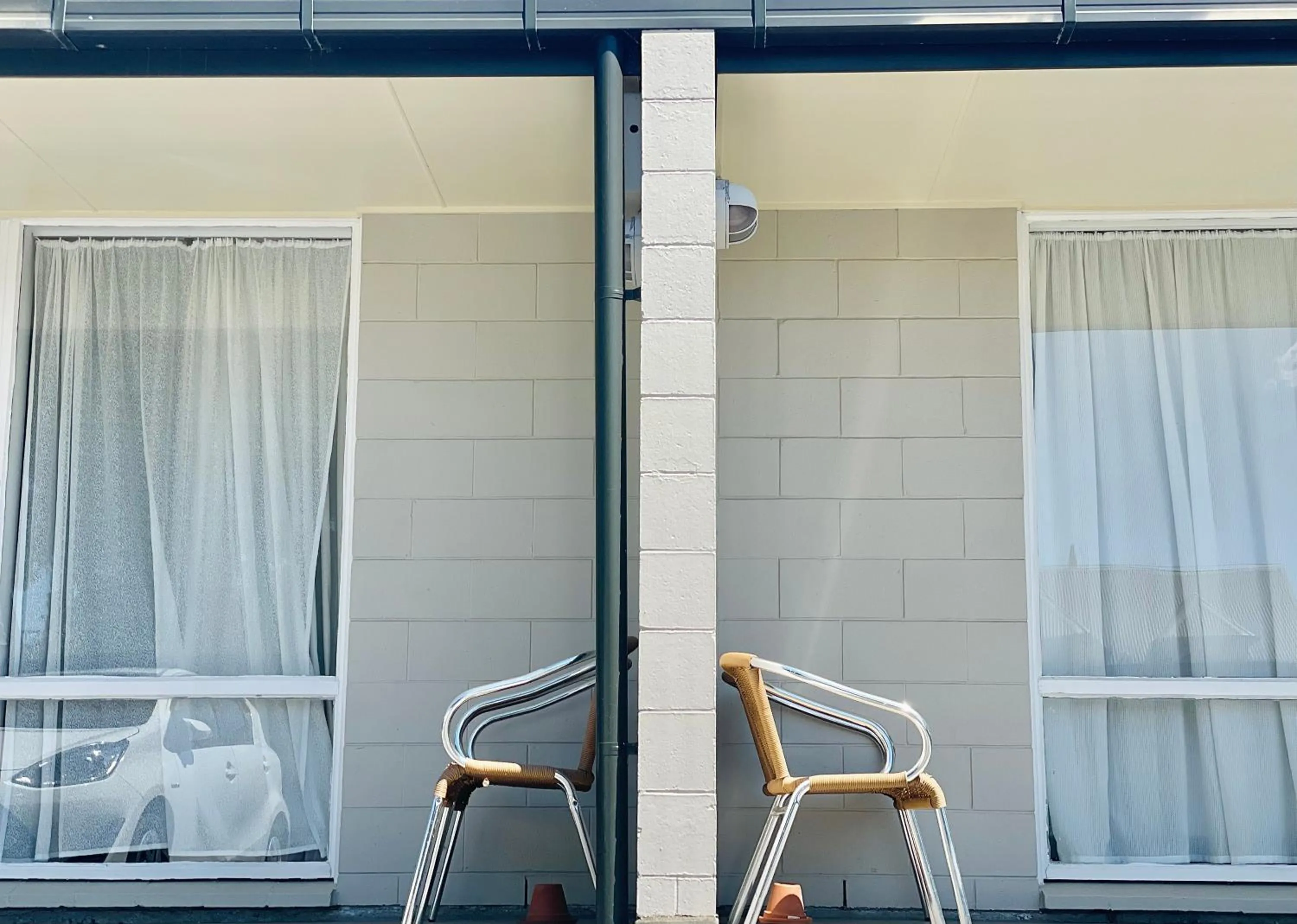 Patio in Ashleigh Court Motel-Christchurch Hagley Park