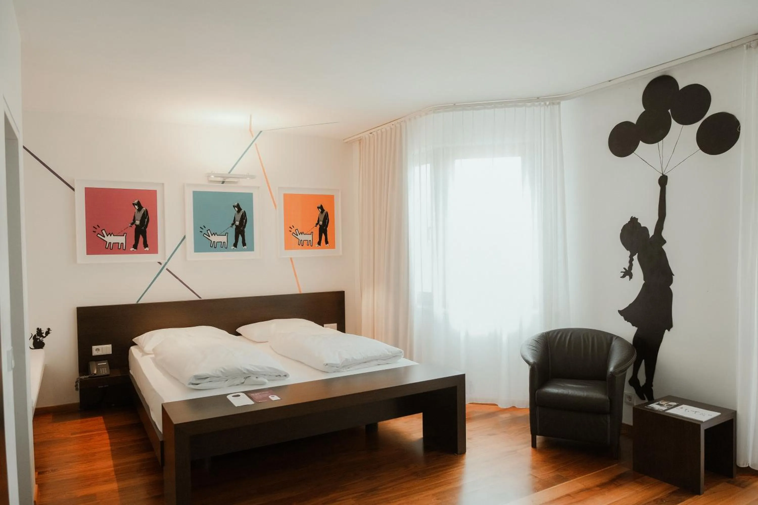 Bedroom, Bed in arte Hotel Linz