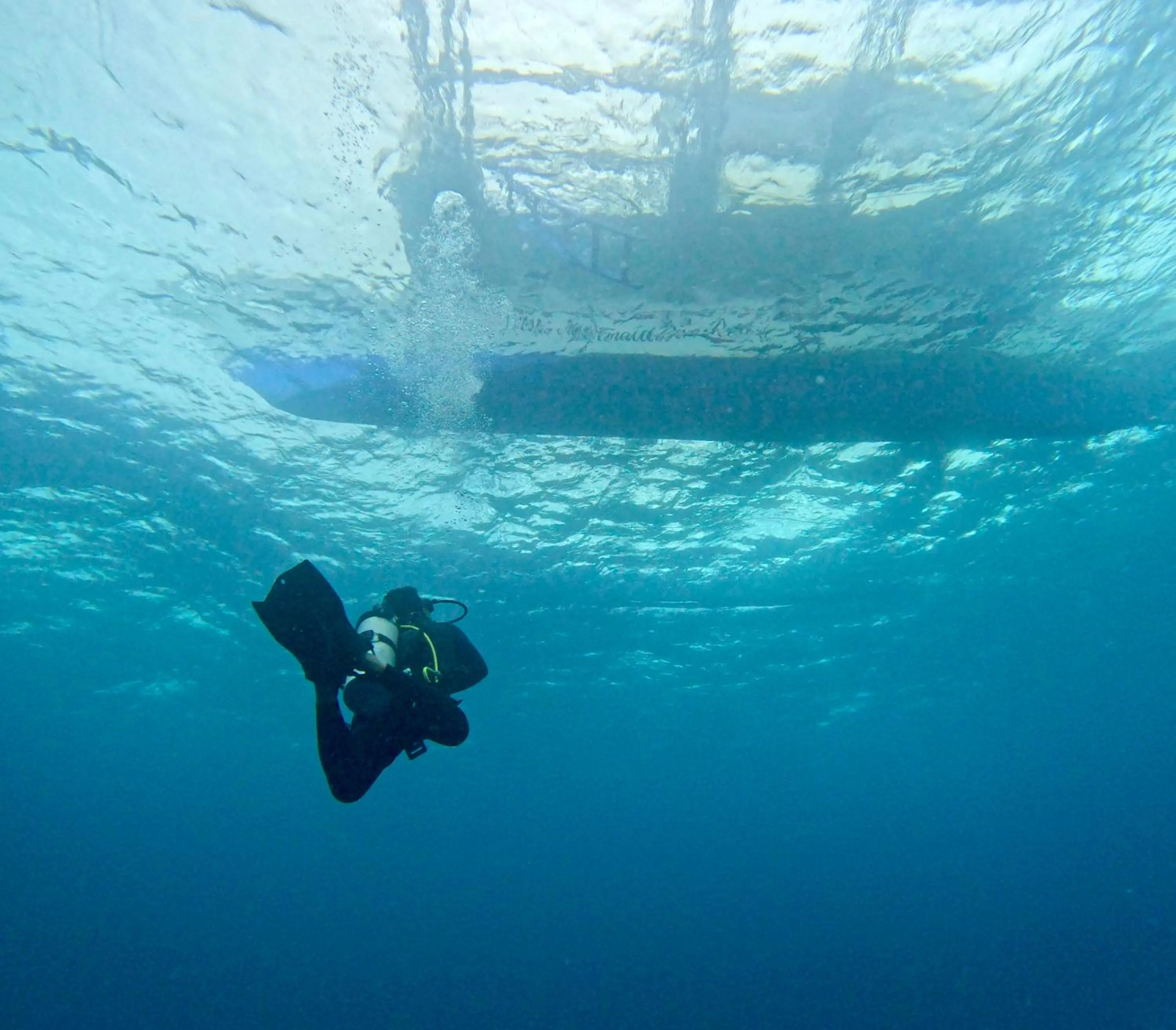 People in Little Mermaid Dive Resort