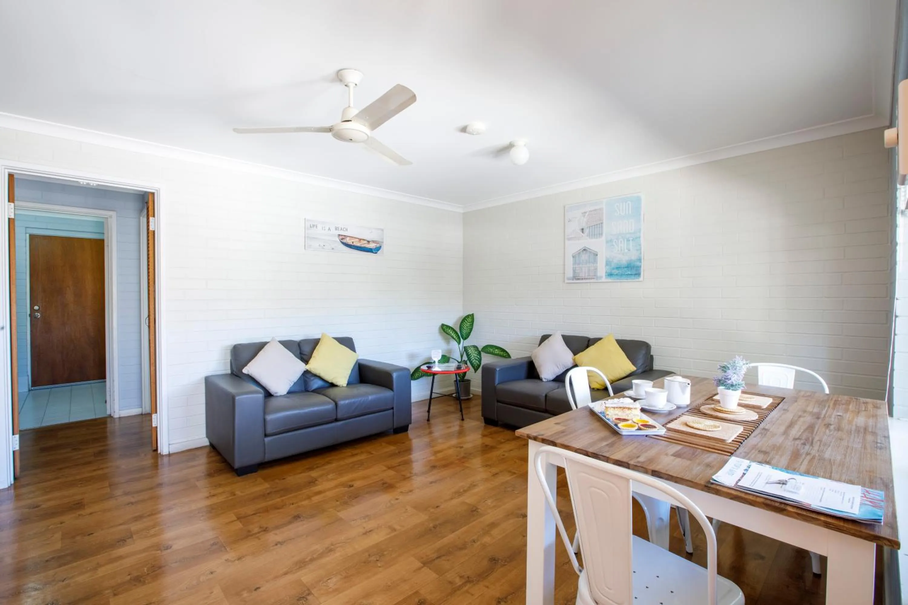 Living room in Shark Bay Seafront Apartments