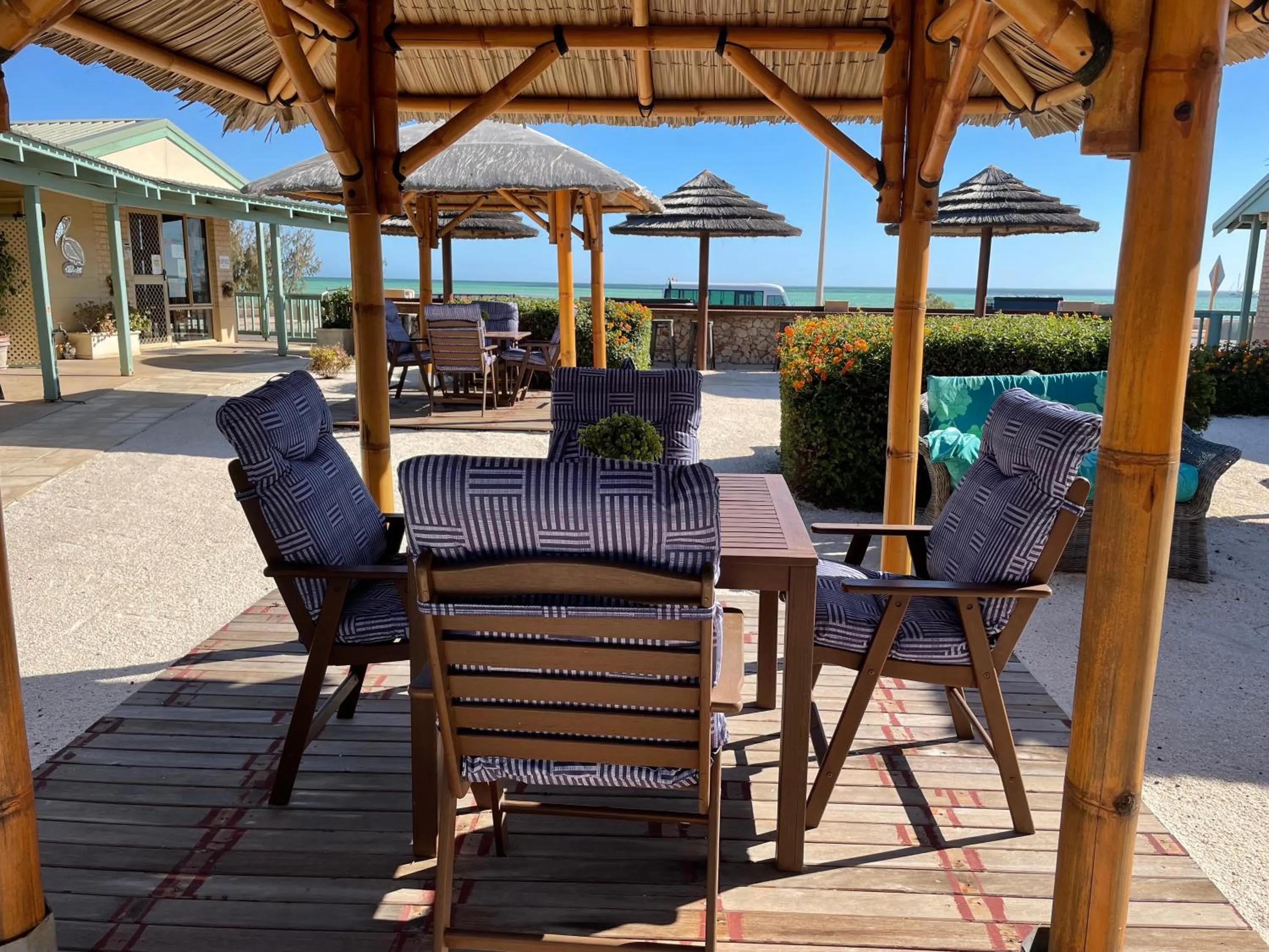 Inner courtyard view in Shark Bay Seafront Apartments
