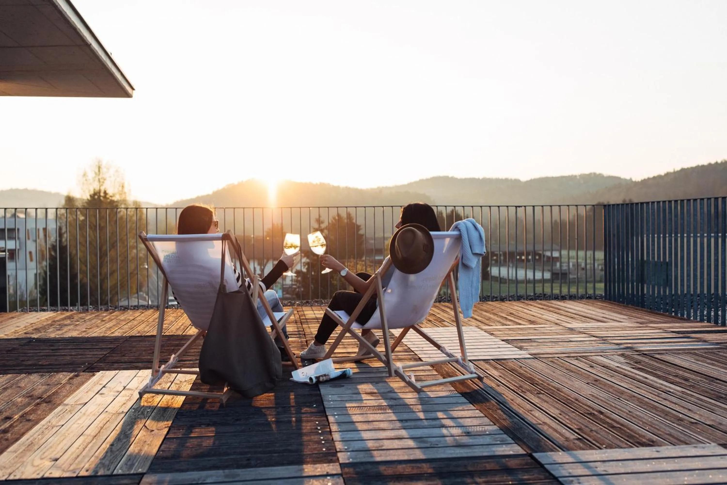 Balcony/Terrace in harry's home Hart bei Graz hotel & apartments