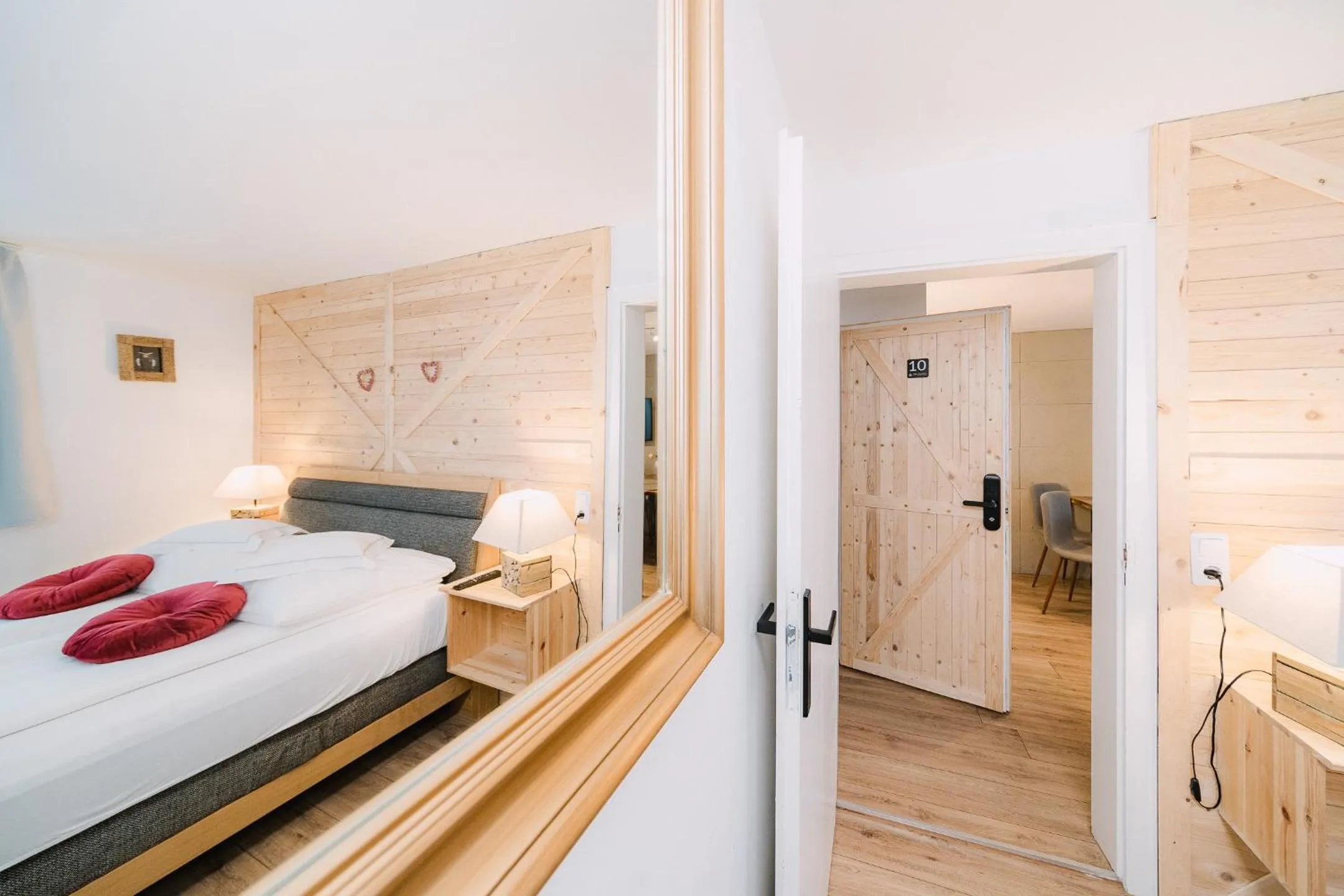 Bed in Black Forest Dream Apartments