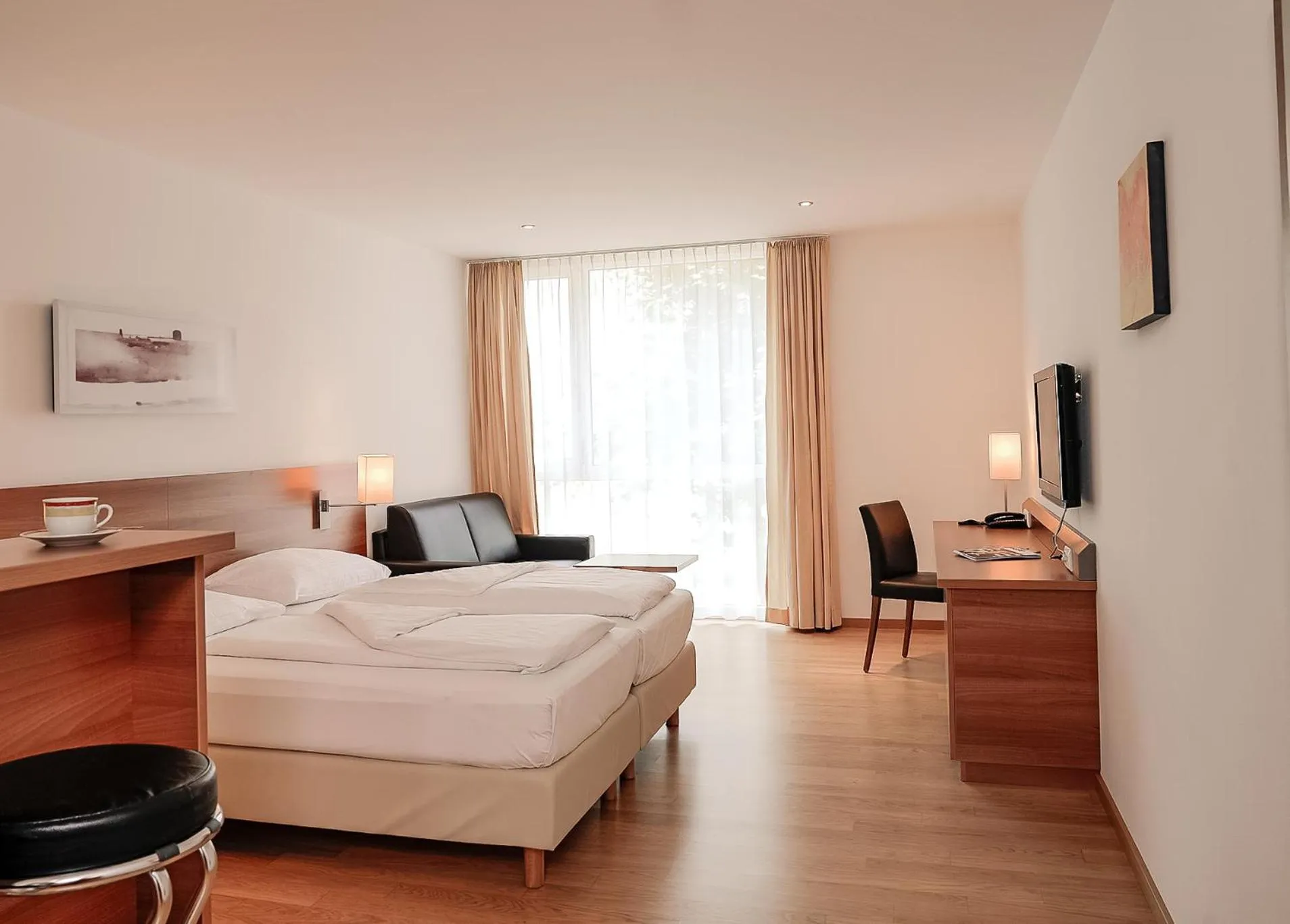 Photo of the whole room, Bed in Fairmotel Dornbirn