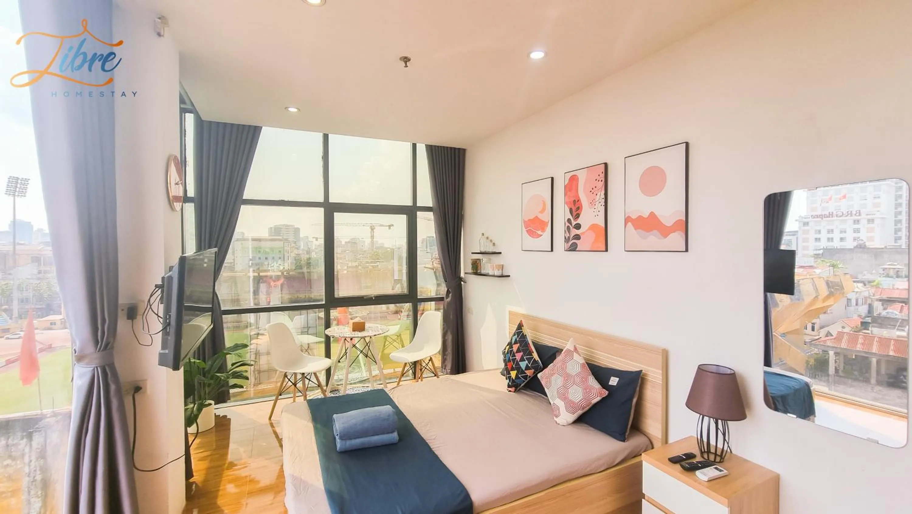 Living room, Bed in Libré Homestay