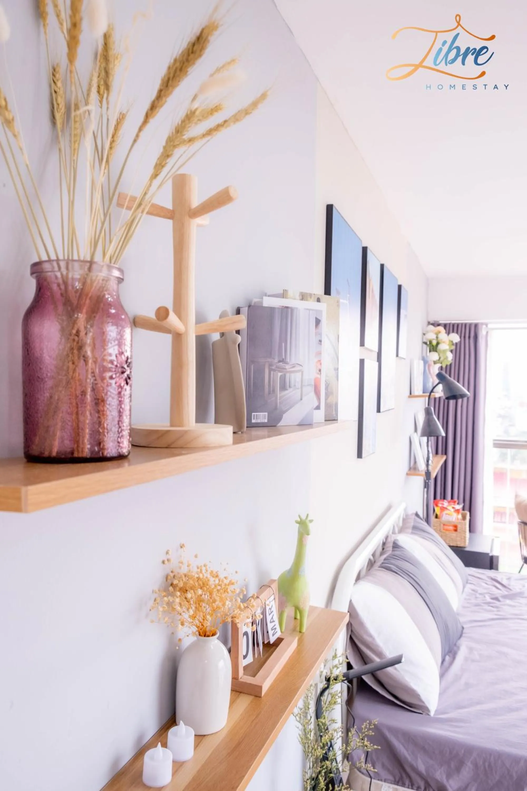 Decorative detail, Bed in Libré Homestay