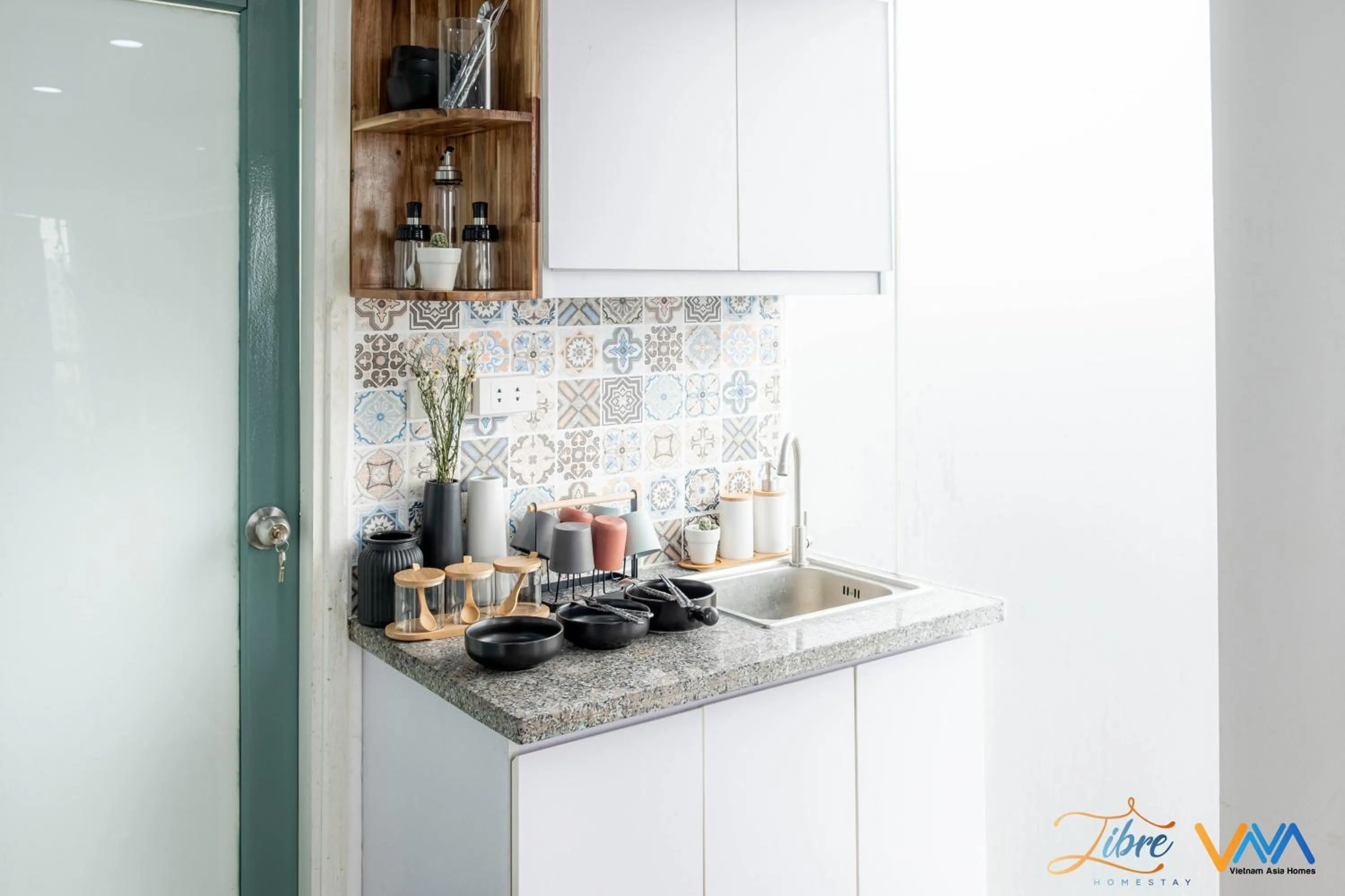 Kitchen or kitchenette in Libré Homestay