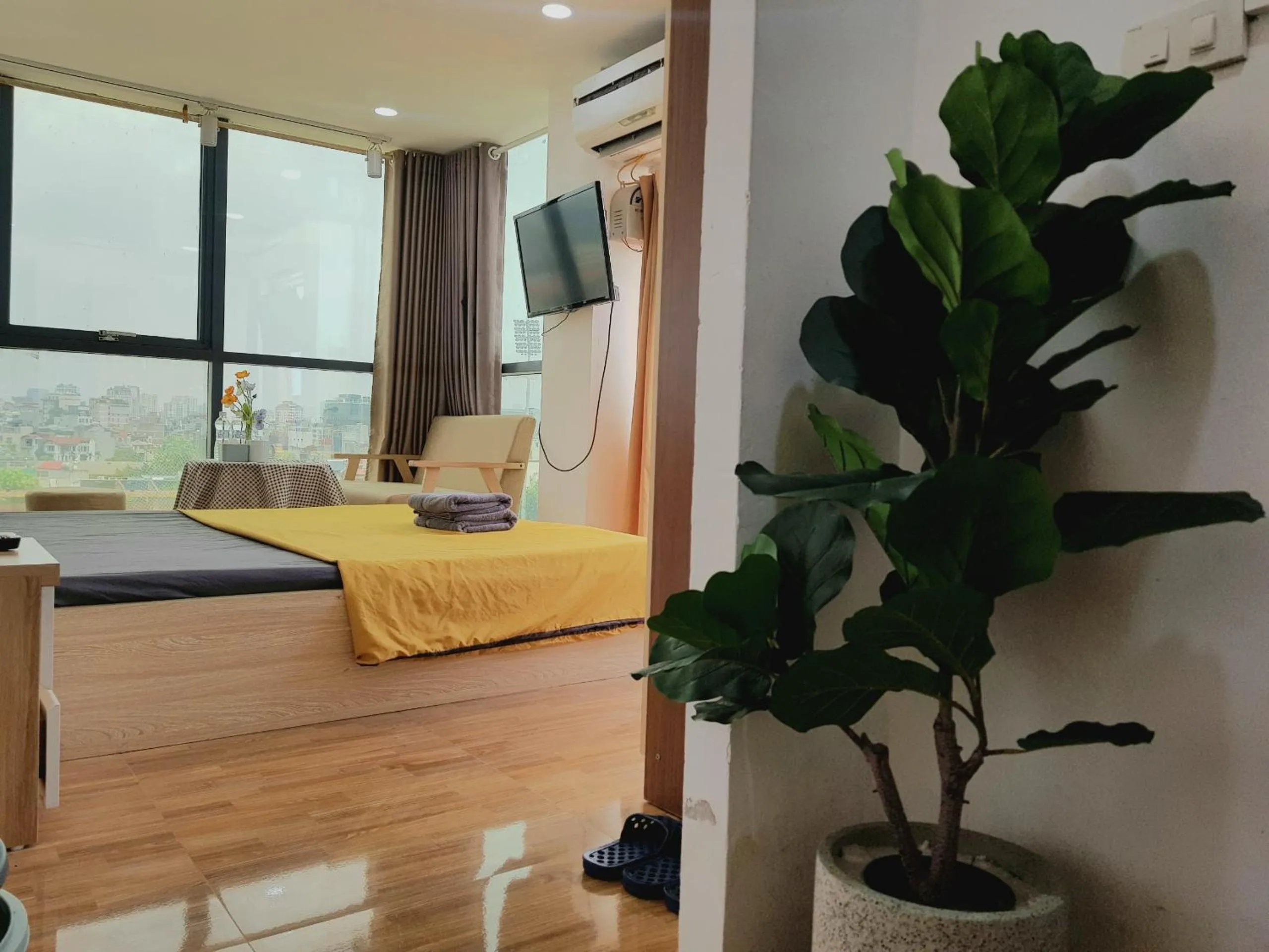 TV and multimedia, Bed in Libré Homestay