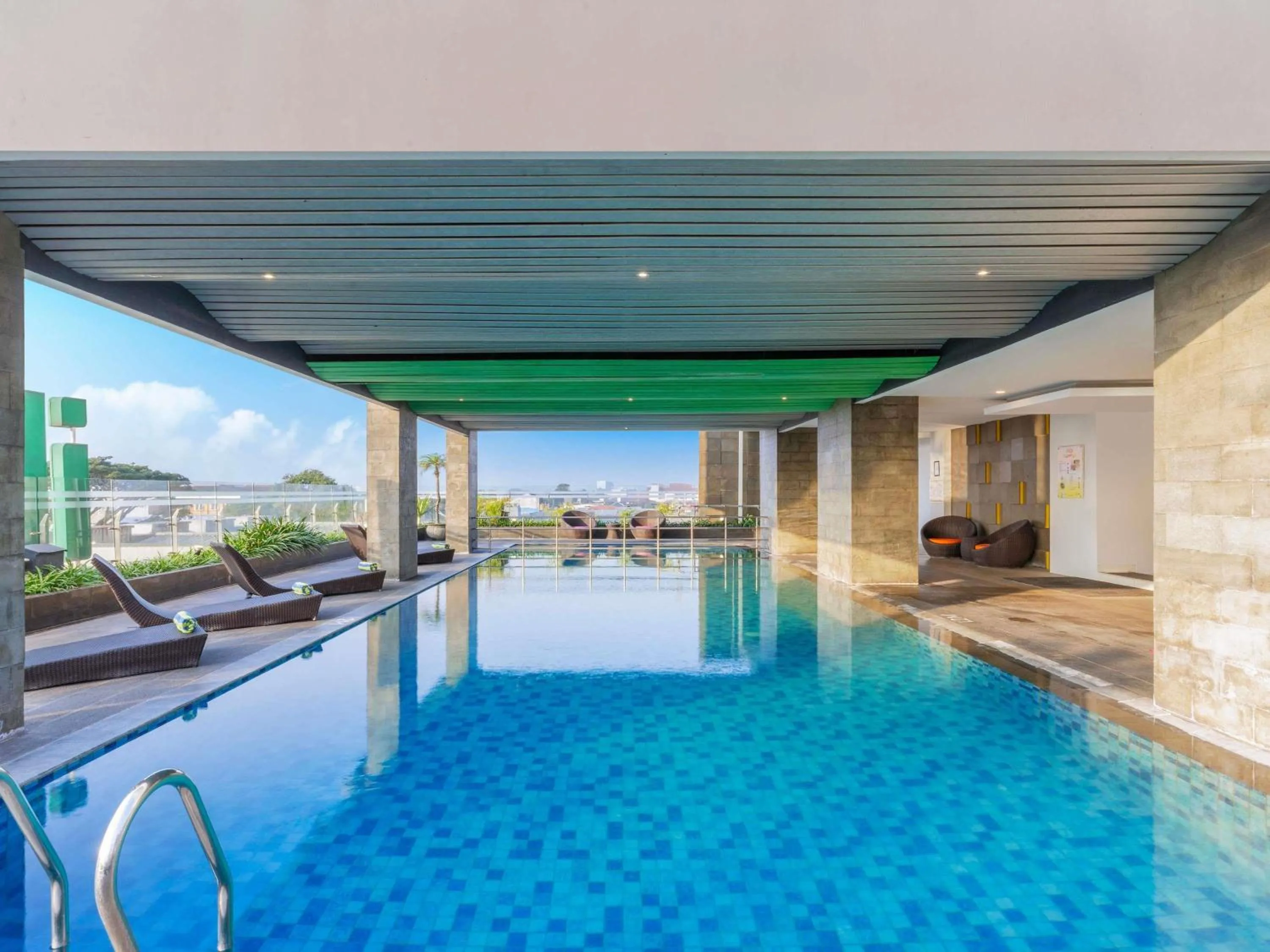 Pool view in Ibis Styles Malang