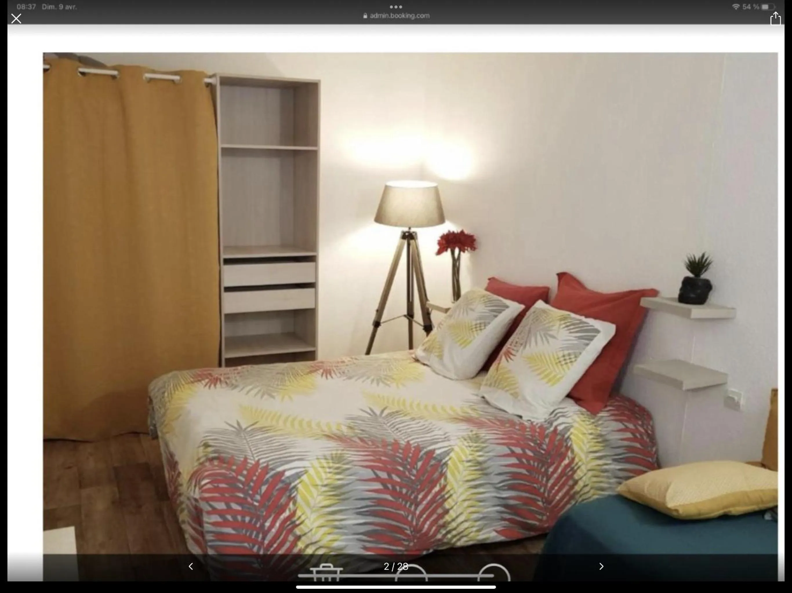 Bed in La Villa Du Menhir Chambre d'hôtes