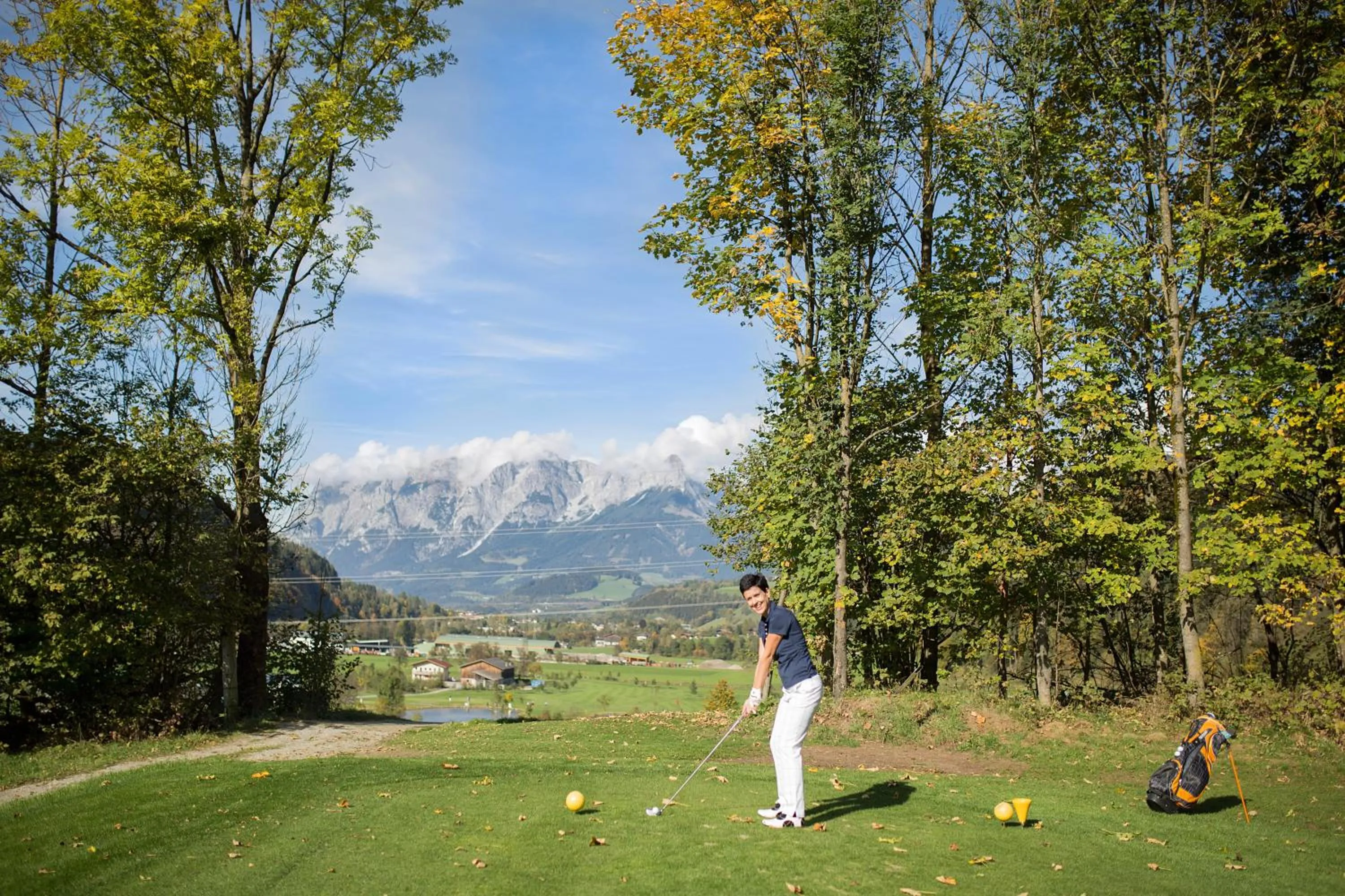 Golfcourse in Aktivhotel Alpendorf