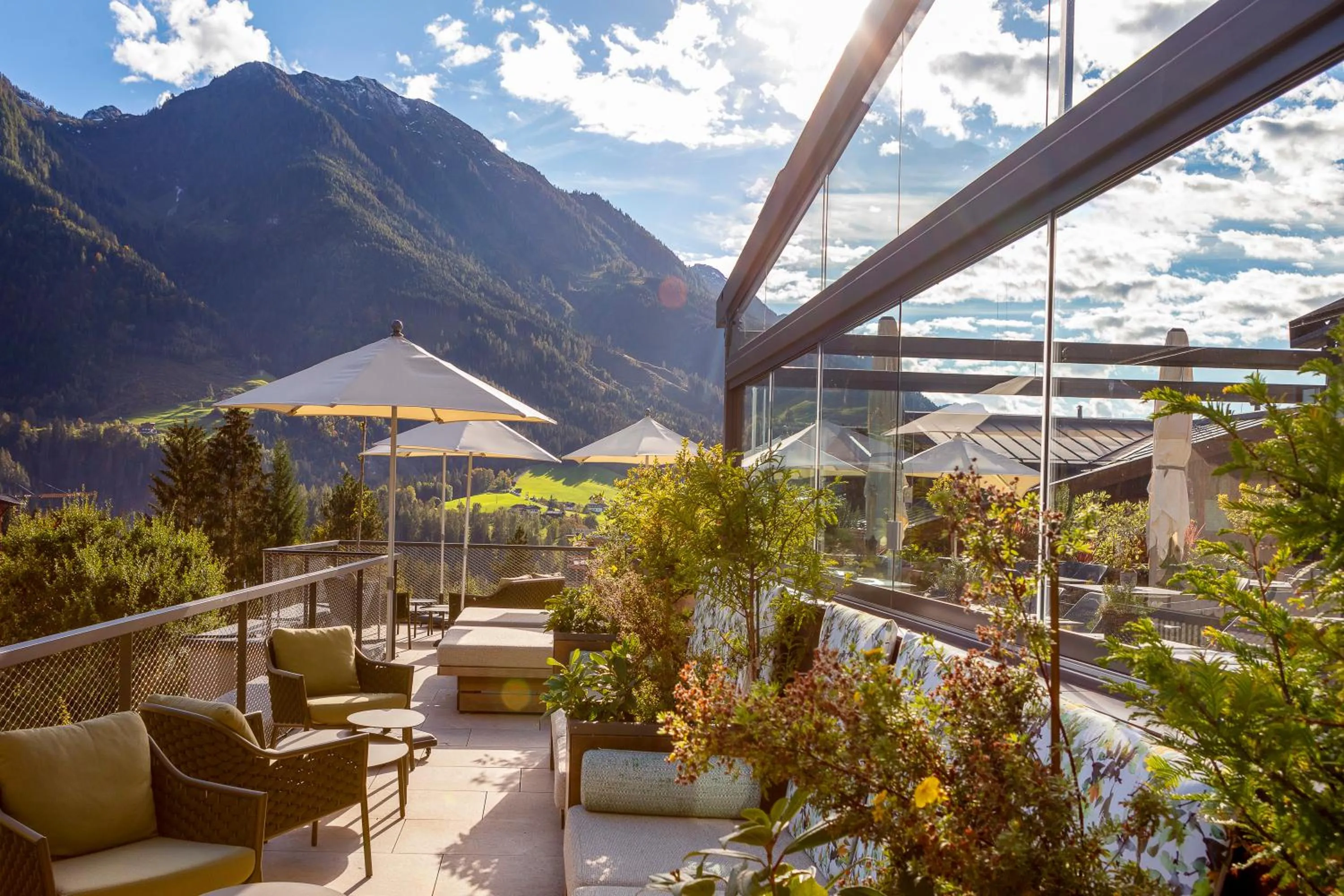 Balcony/Terrace in Aktivhotel Alpendorf