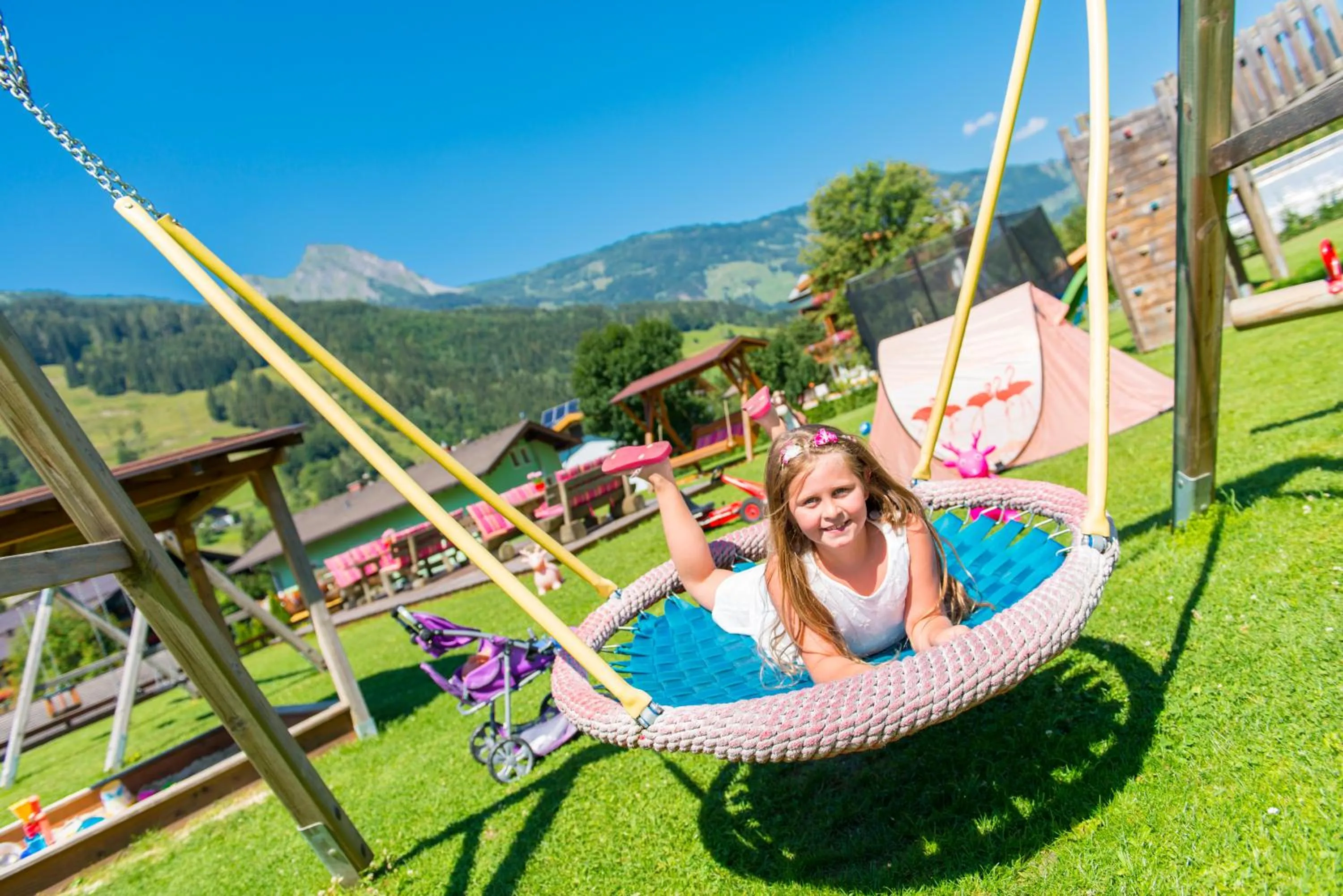 Children play ground in Landhaus & Appartementhaus Haussteiner