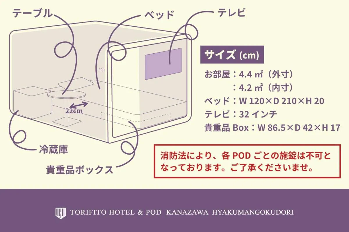 Torifito Hotel & Pod Kanazawa