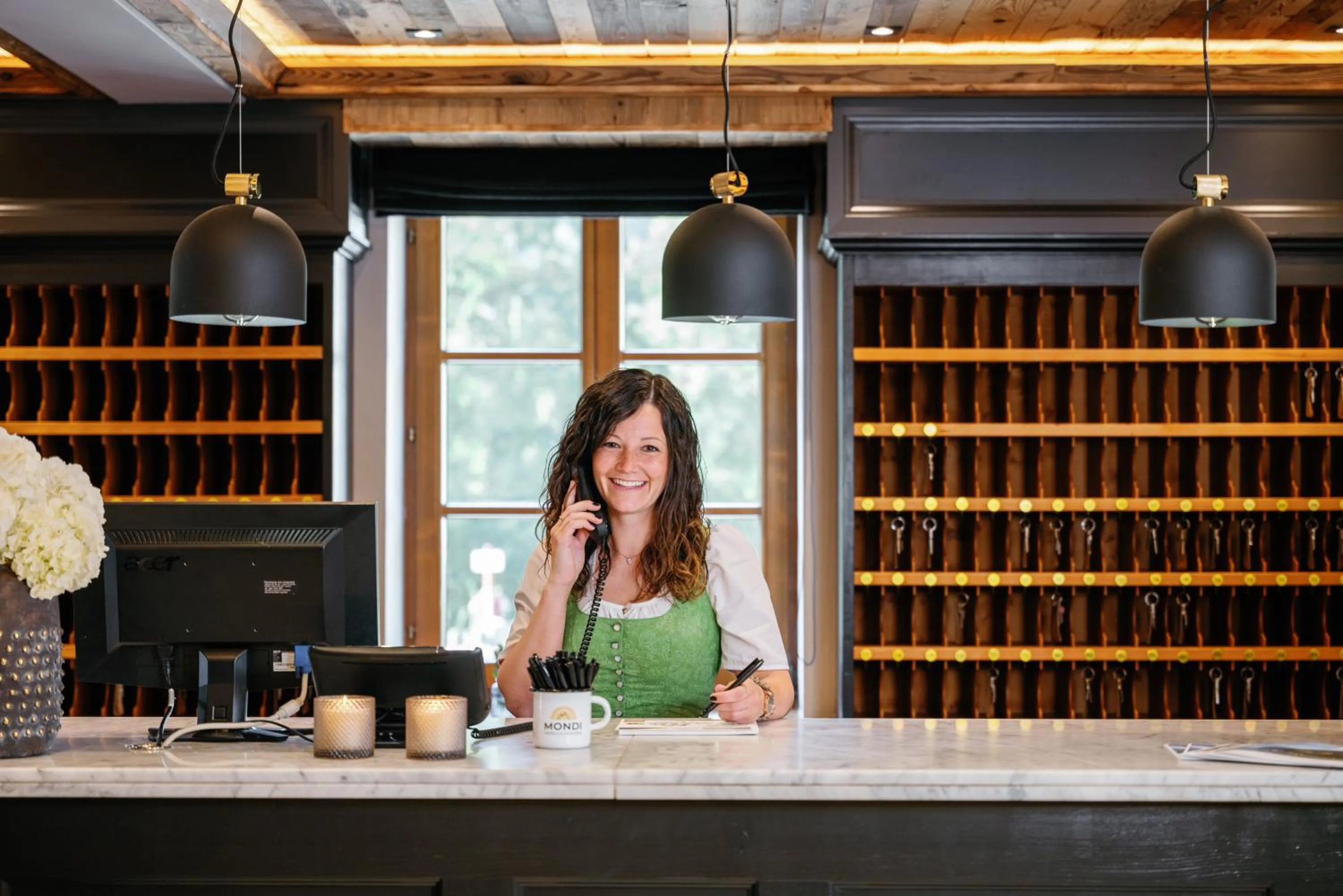 Lobby or reception in MONDI Hotel am Grundlsee