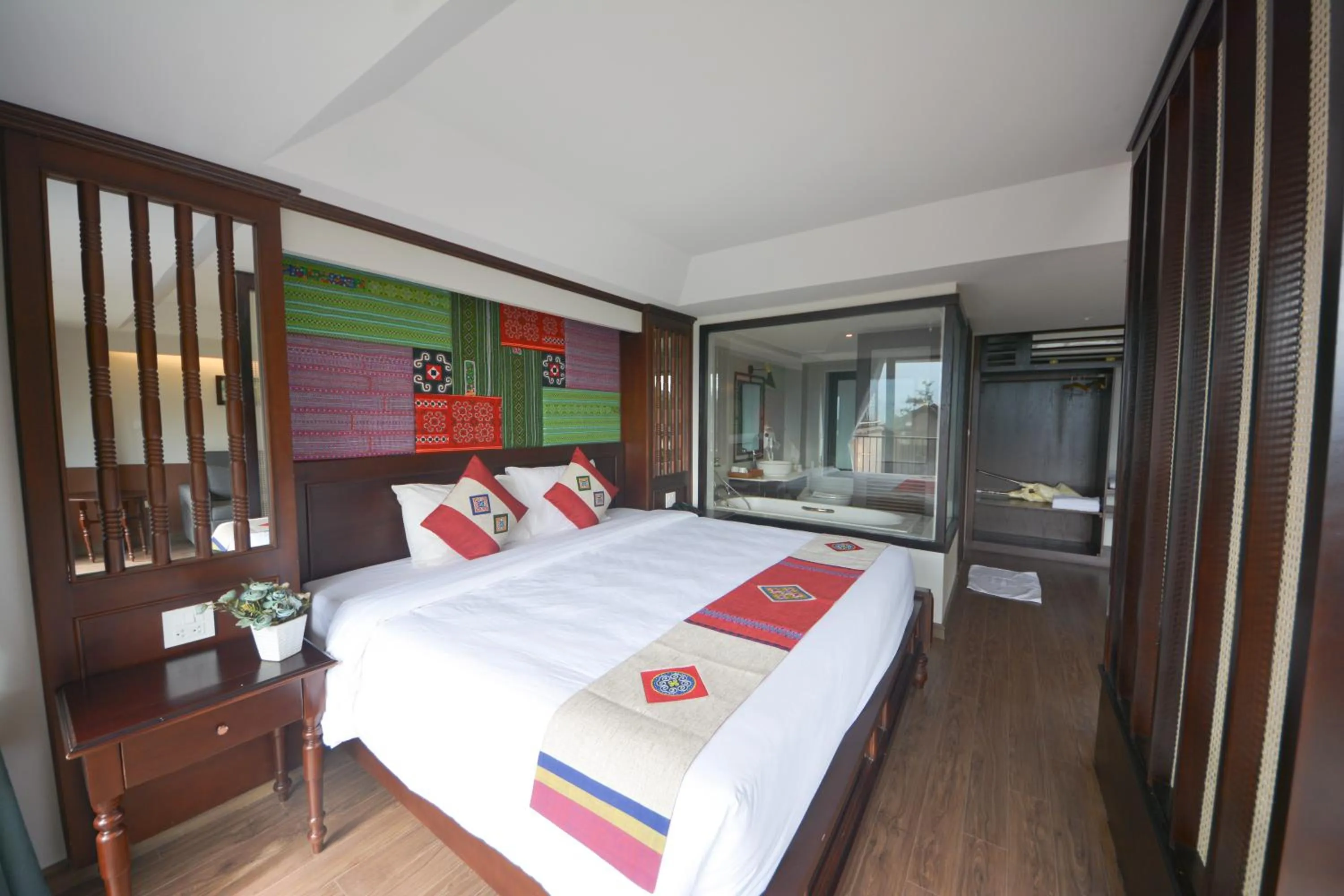 Bed in Sapa Panorama Hotel