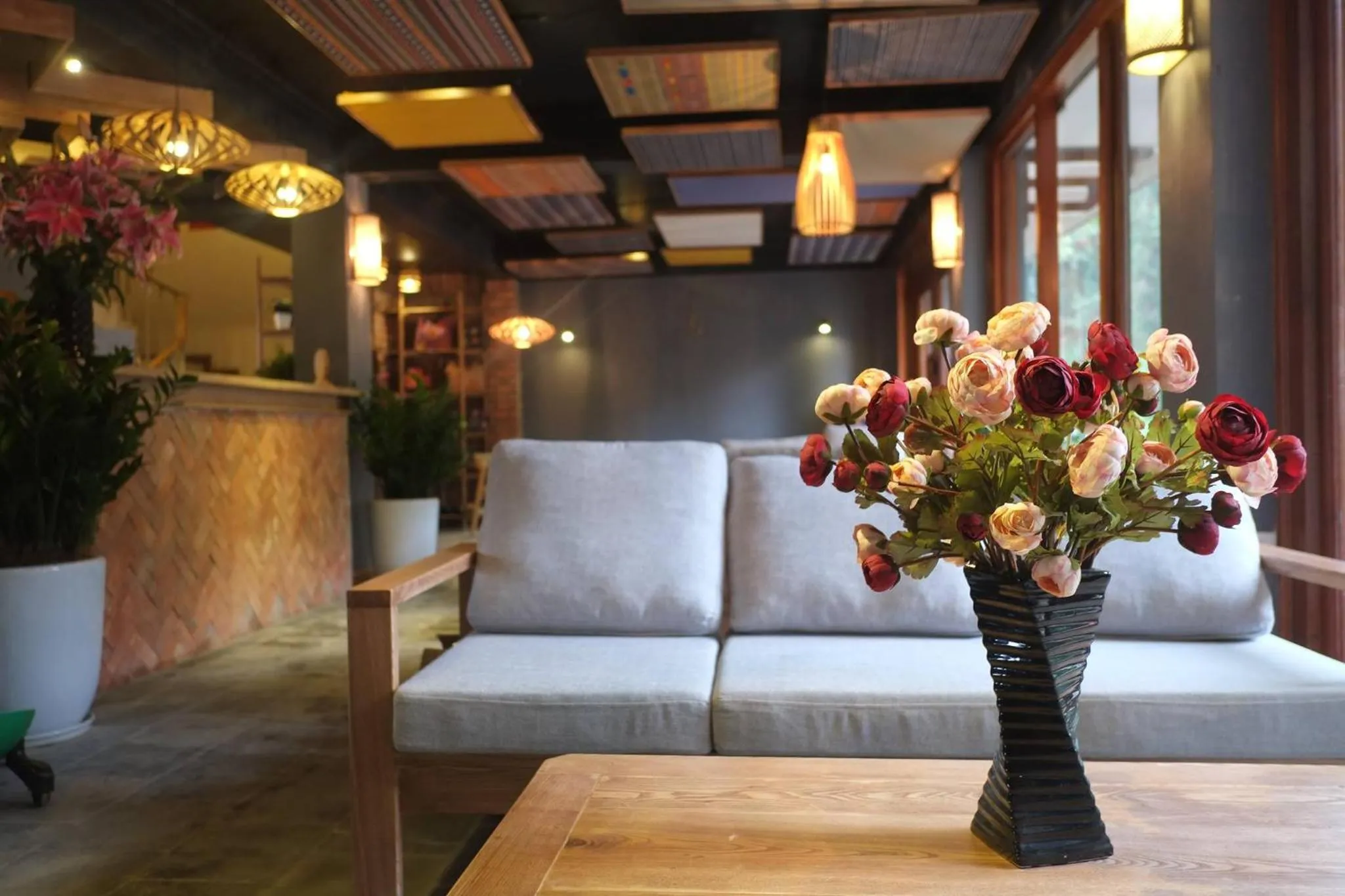 Communal lounge/ TV room in Sapa Panorama Hotel