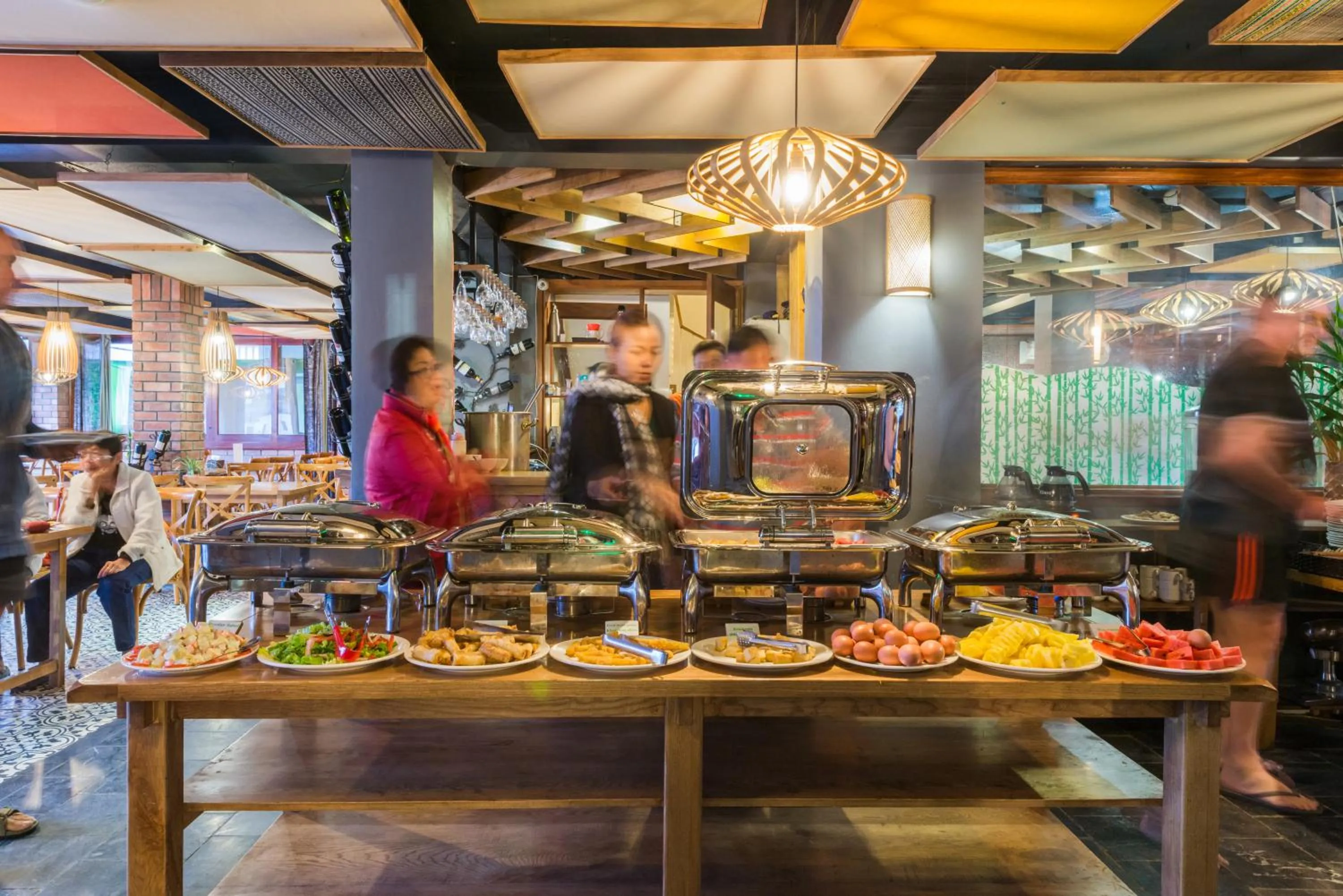 Buffet breakfast in Sapa Panorama Hotel