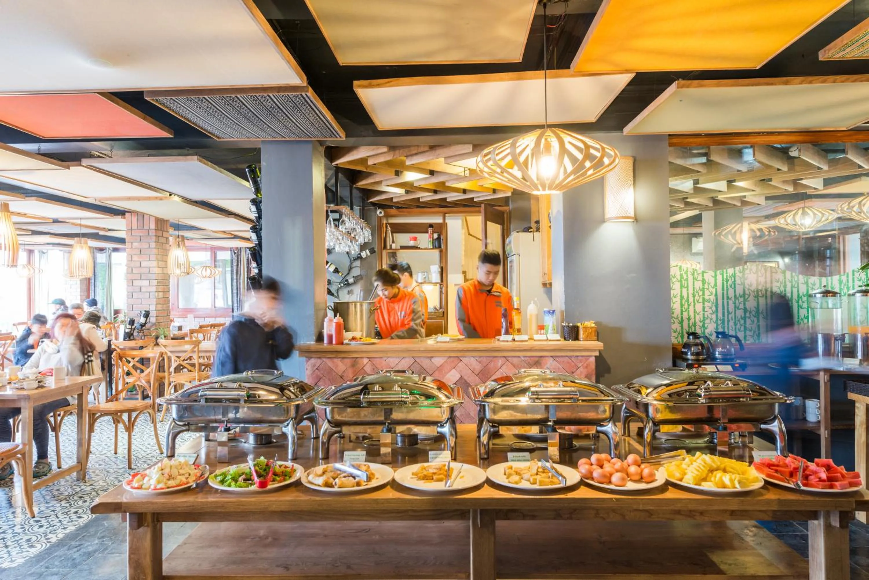 Buffet breakfast in Sapa Panorama Hotel