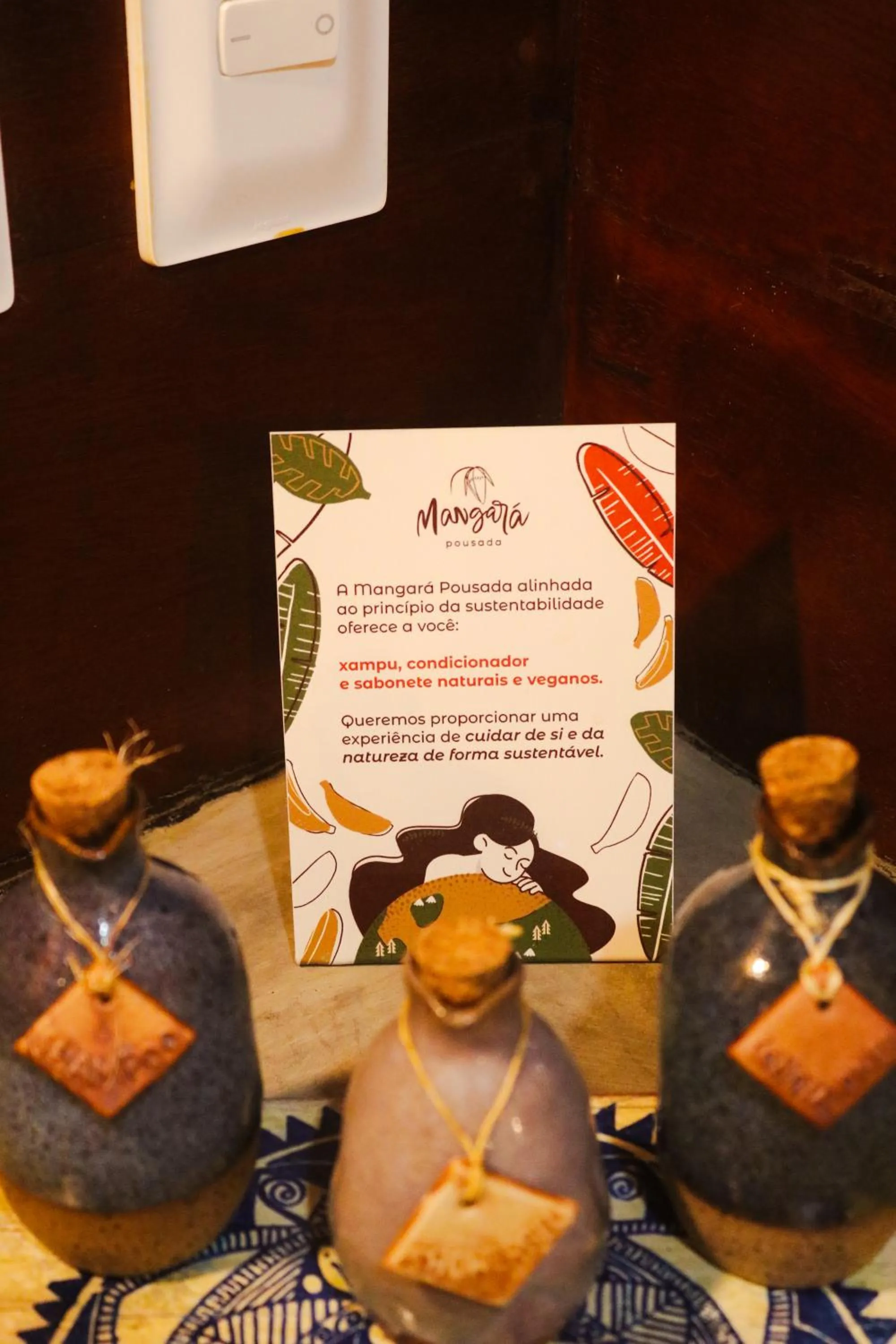 Decorative detail in Mangará Pousada