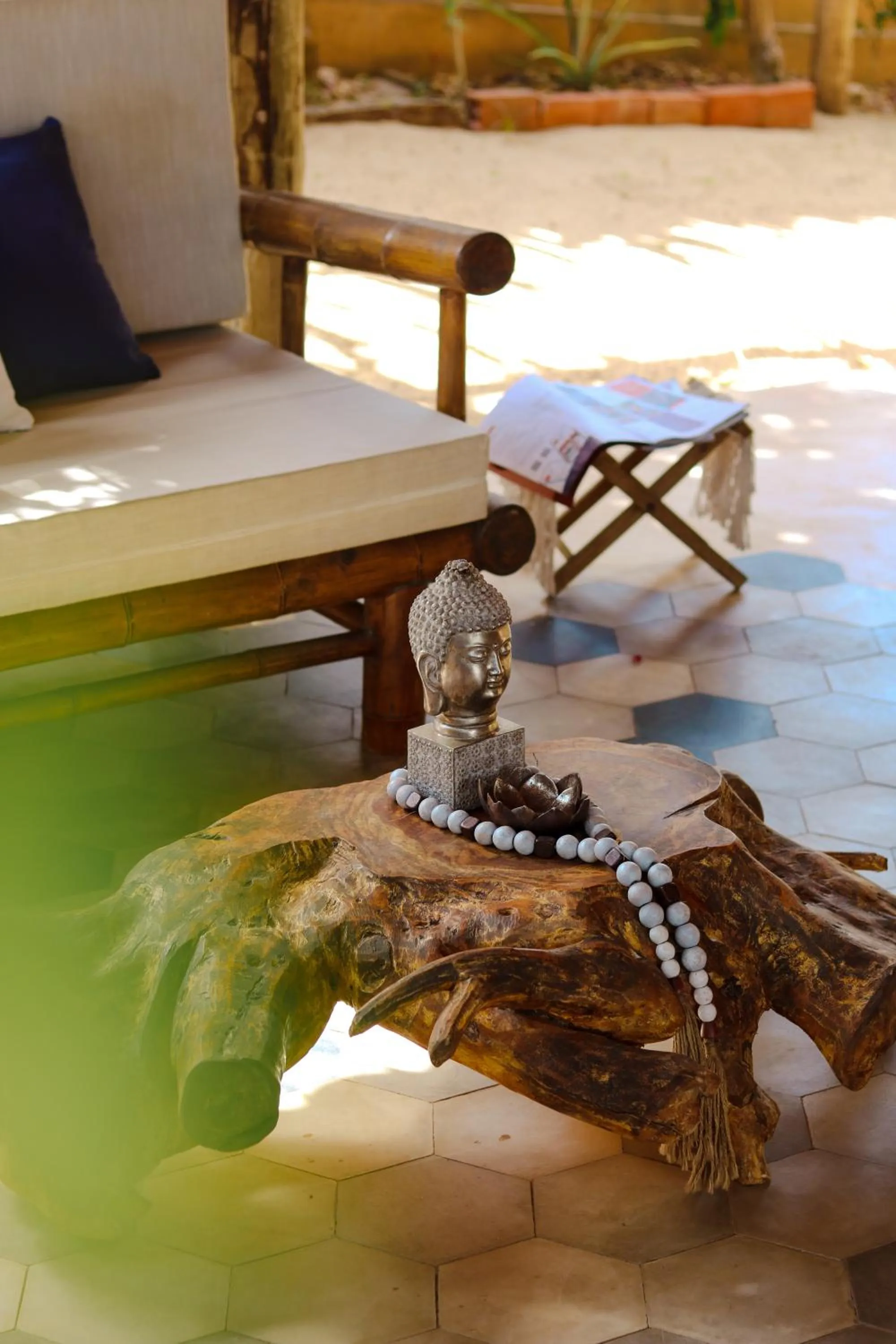 Decorative detail in Mangará Pousada