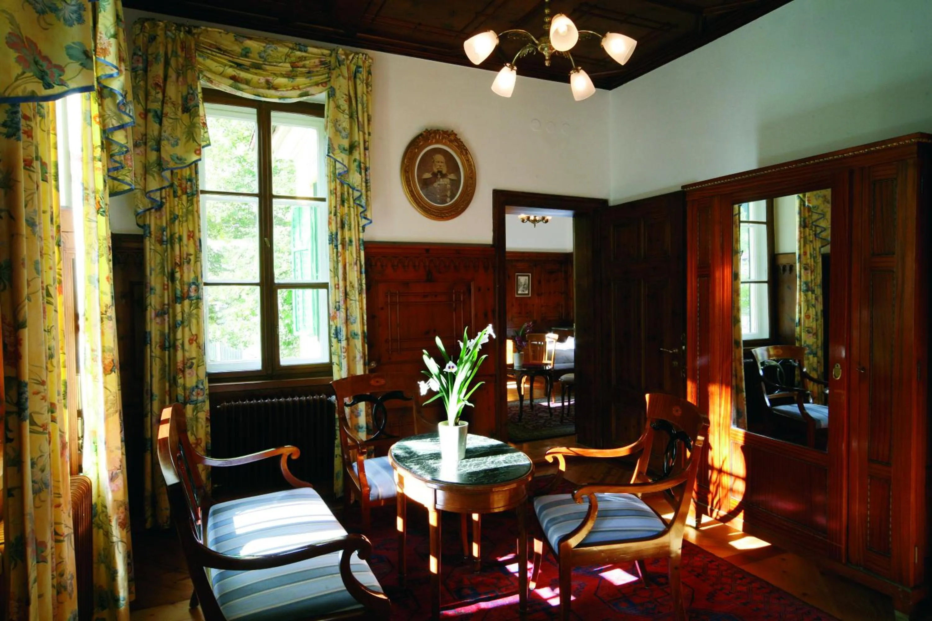 Decorative detail in Villa Solitude