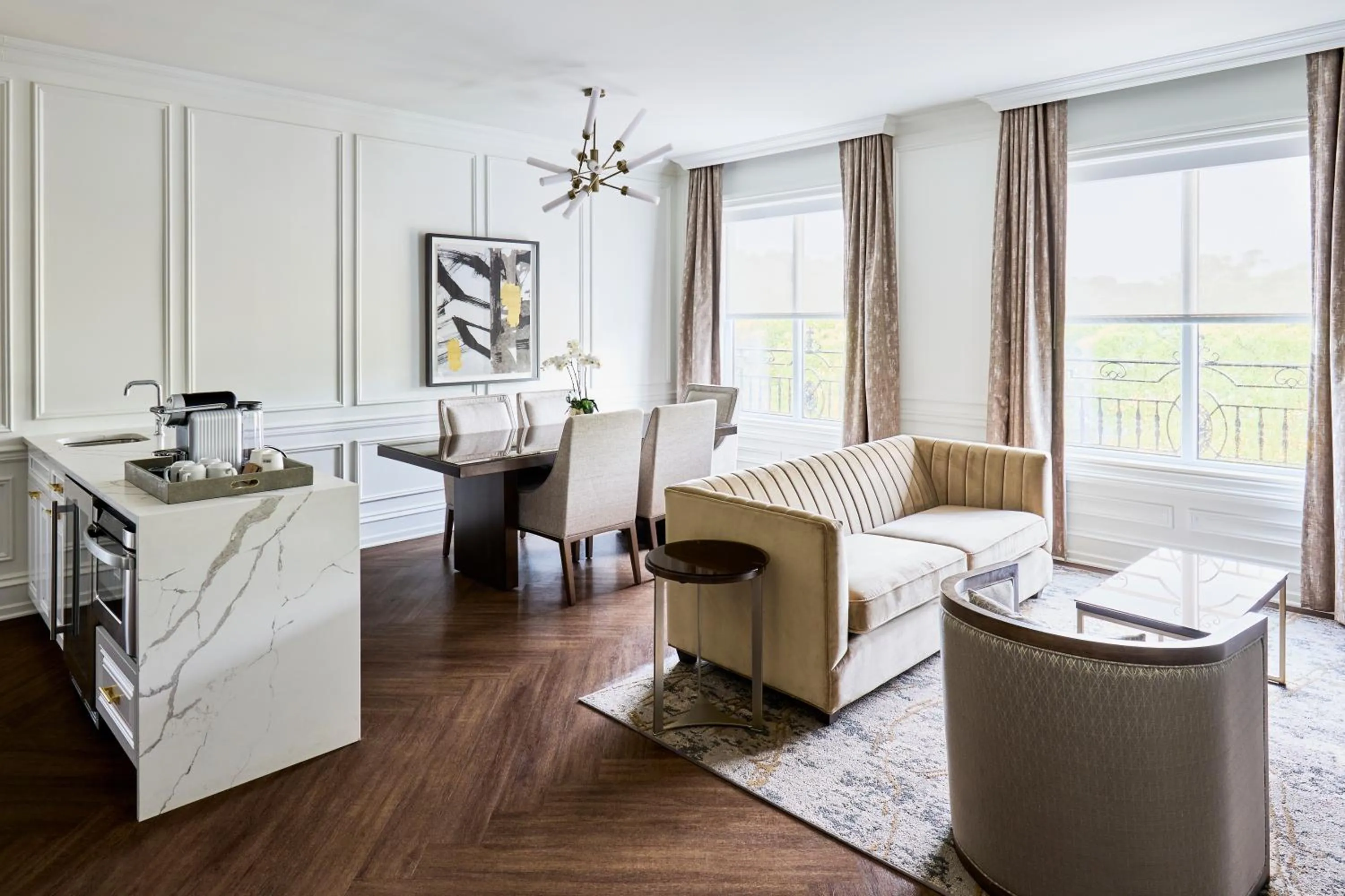 Living room in The Chateau Grande Hotel